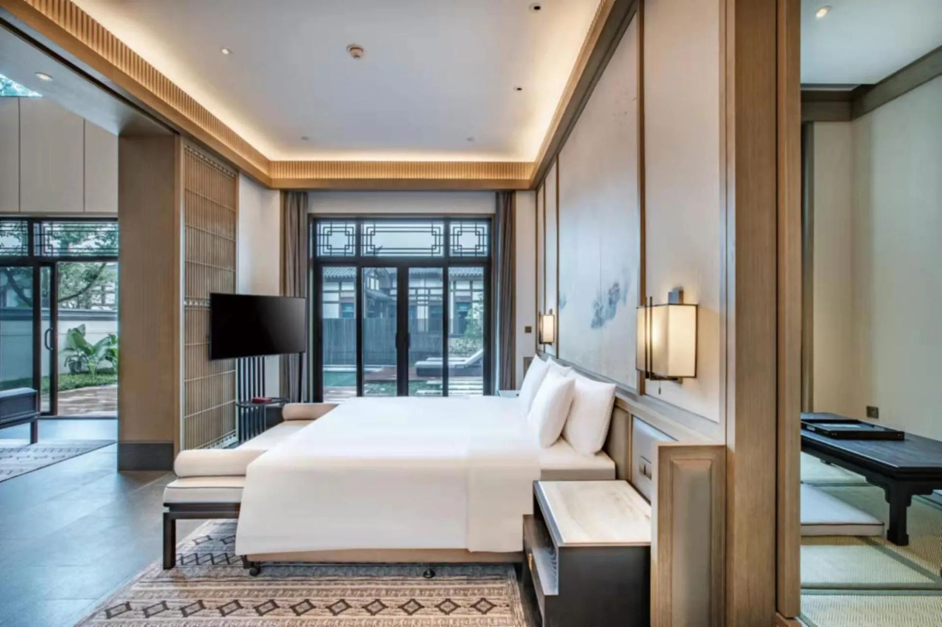 Property building, Bed in Song Hotel Chongqing Shanqian