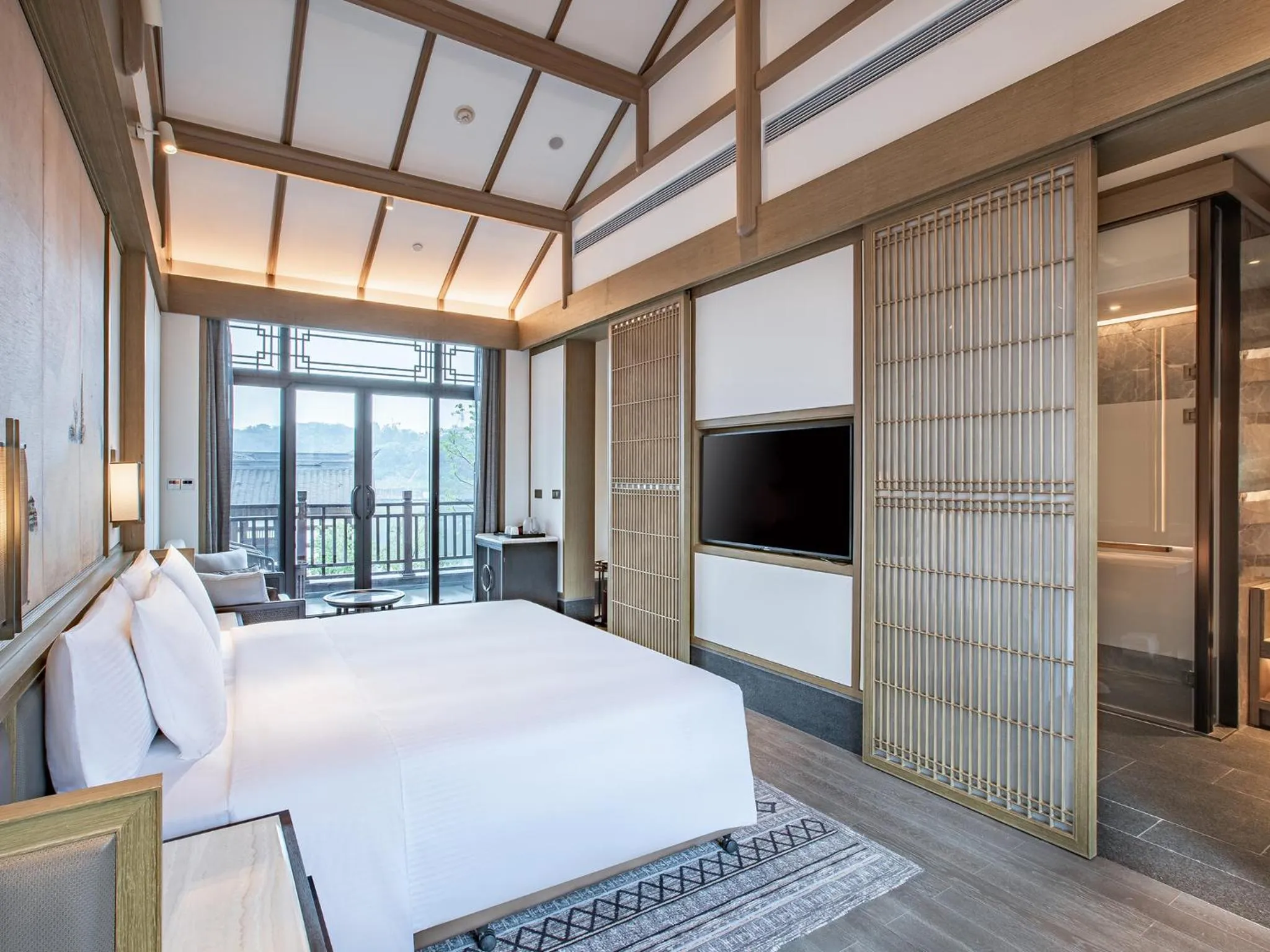 Property building, Bed in Song Hotel Chongqing Shanqian