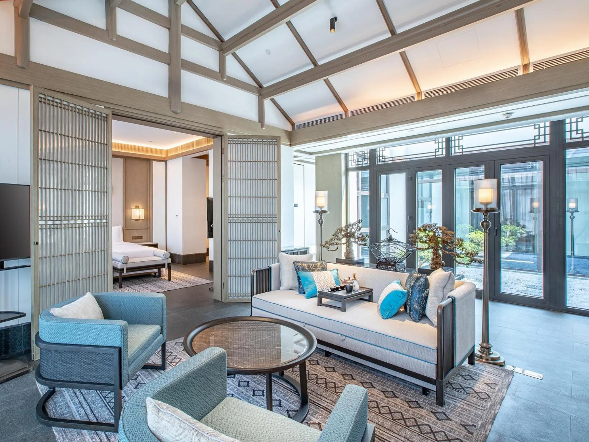 Living room in Song Hotel Chongqing Shanqian