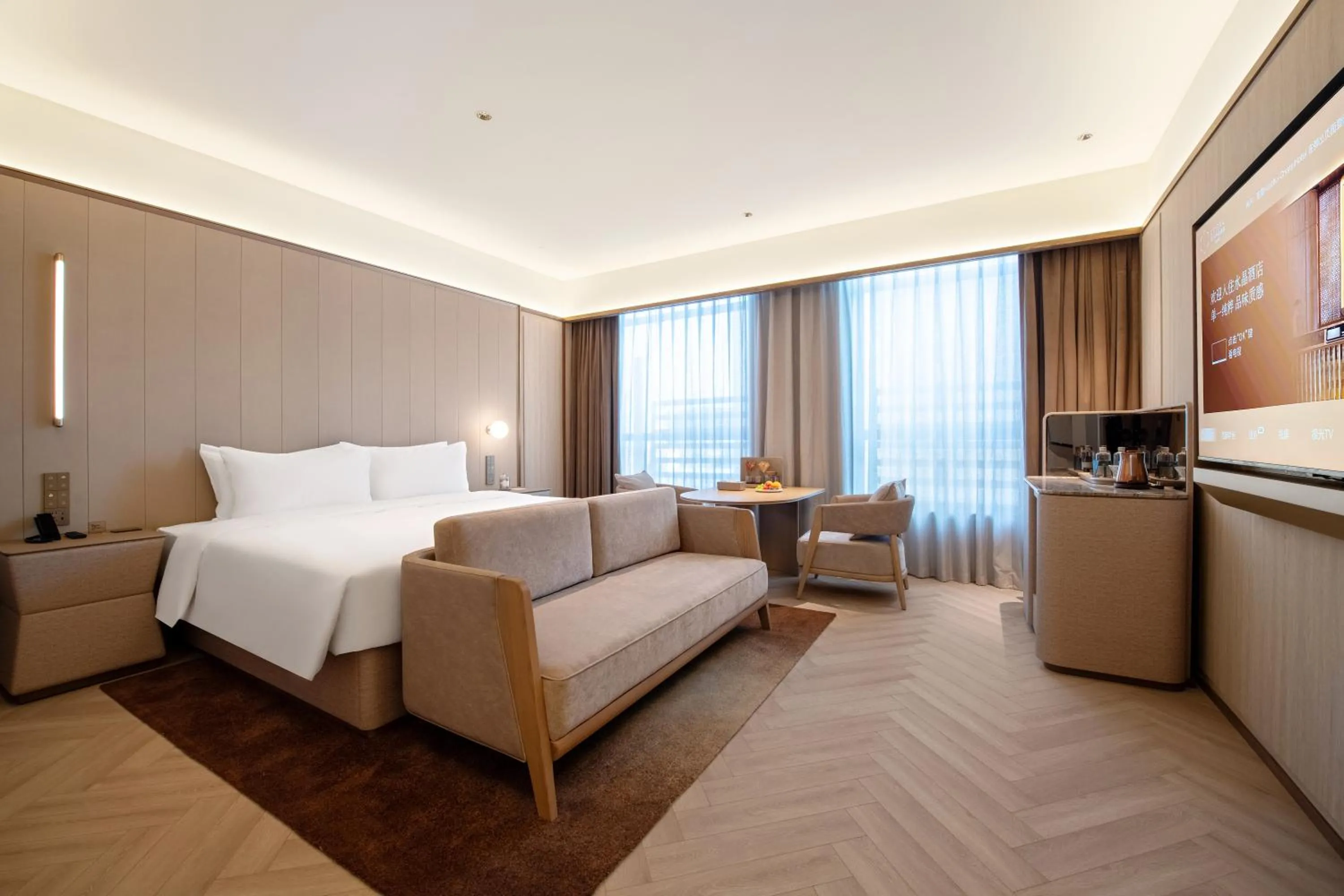 Deluxe Double Room in Orange Crystal Hotel Weihai Happiness Gate Weigao Plaza