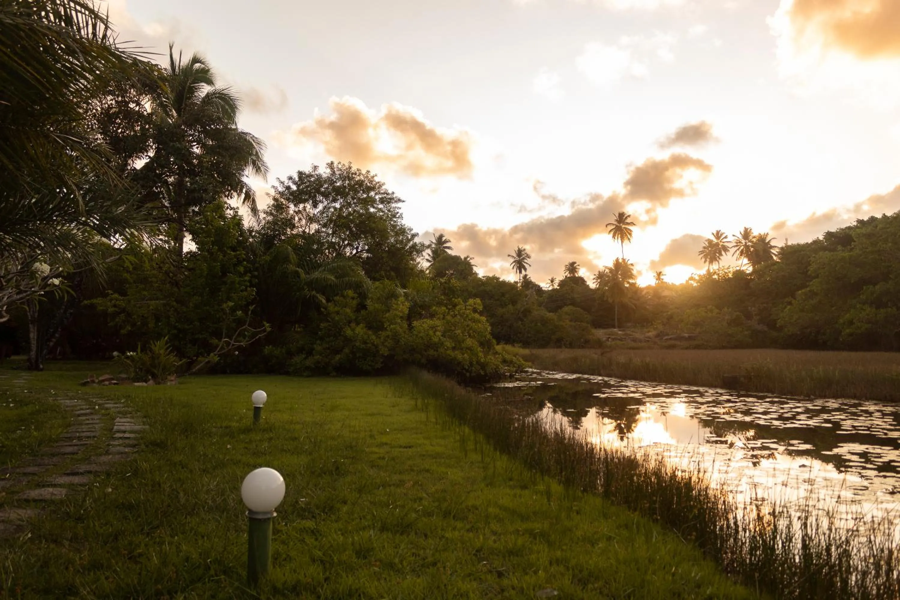 Sunset in Pousada Lagoa Da Pedra