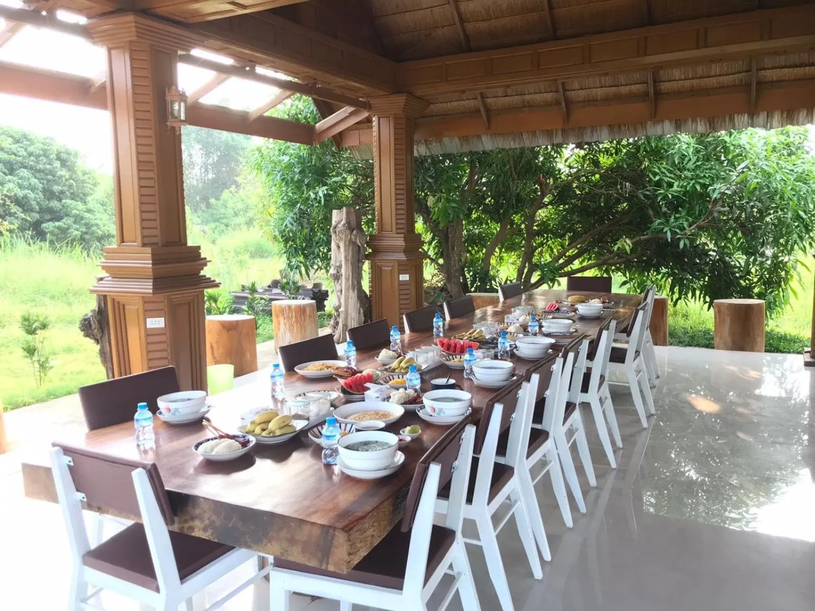 Breakfast in Vang Vieng Romantic Resort