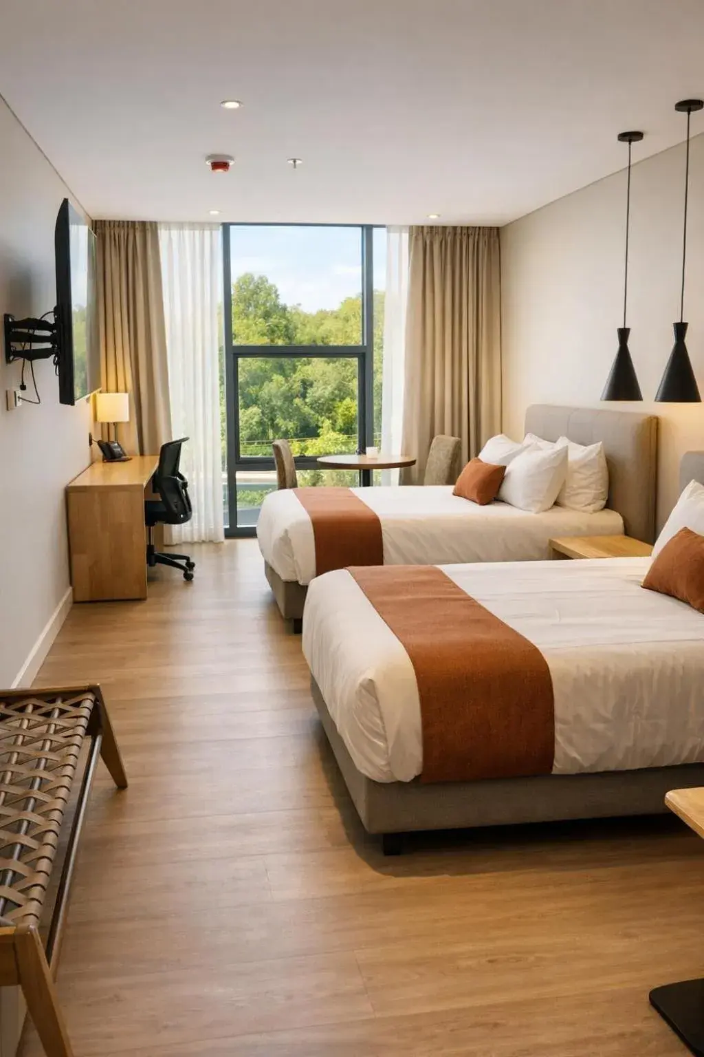 Superior Double Room with Two Double Beds in Hotel B3 Sibelius Superior Double Room with Two Double Beds in Hotel B3 Sibelius