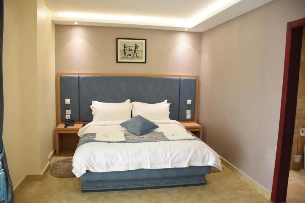 Bed in Hotel Royal Palace