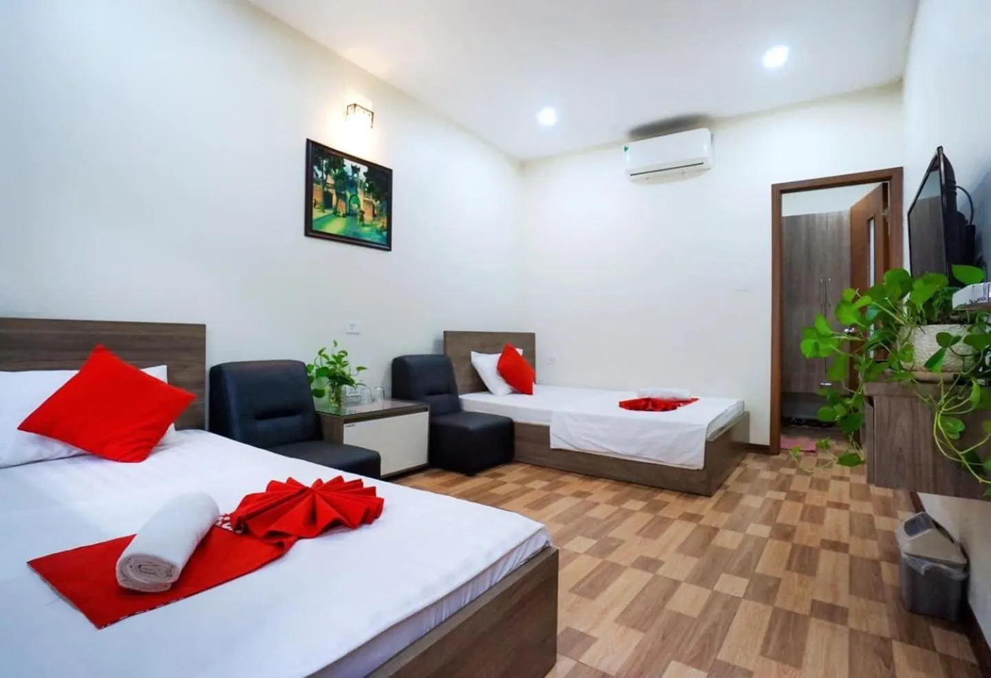 Bed in Hotel Giao Thông