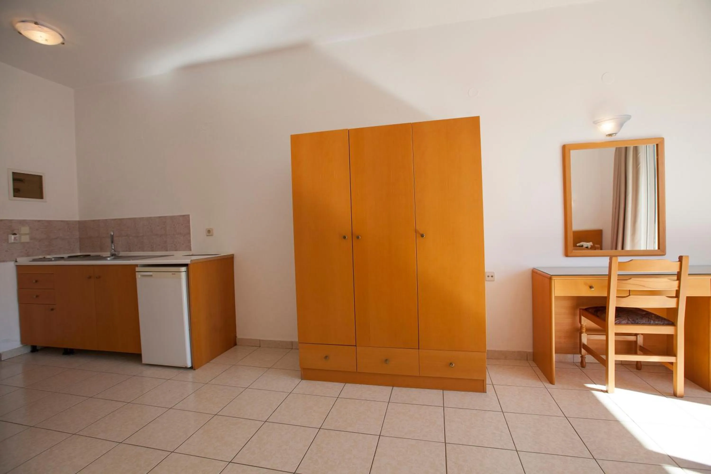 Kitchen or kitchenette in Moscha Hotel