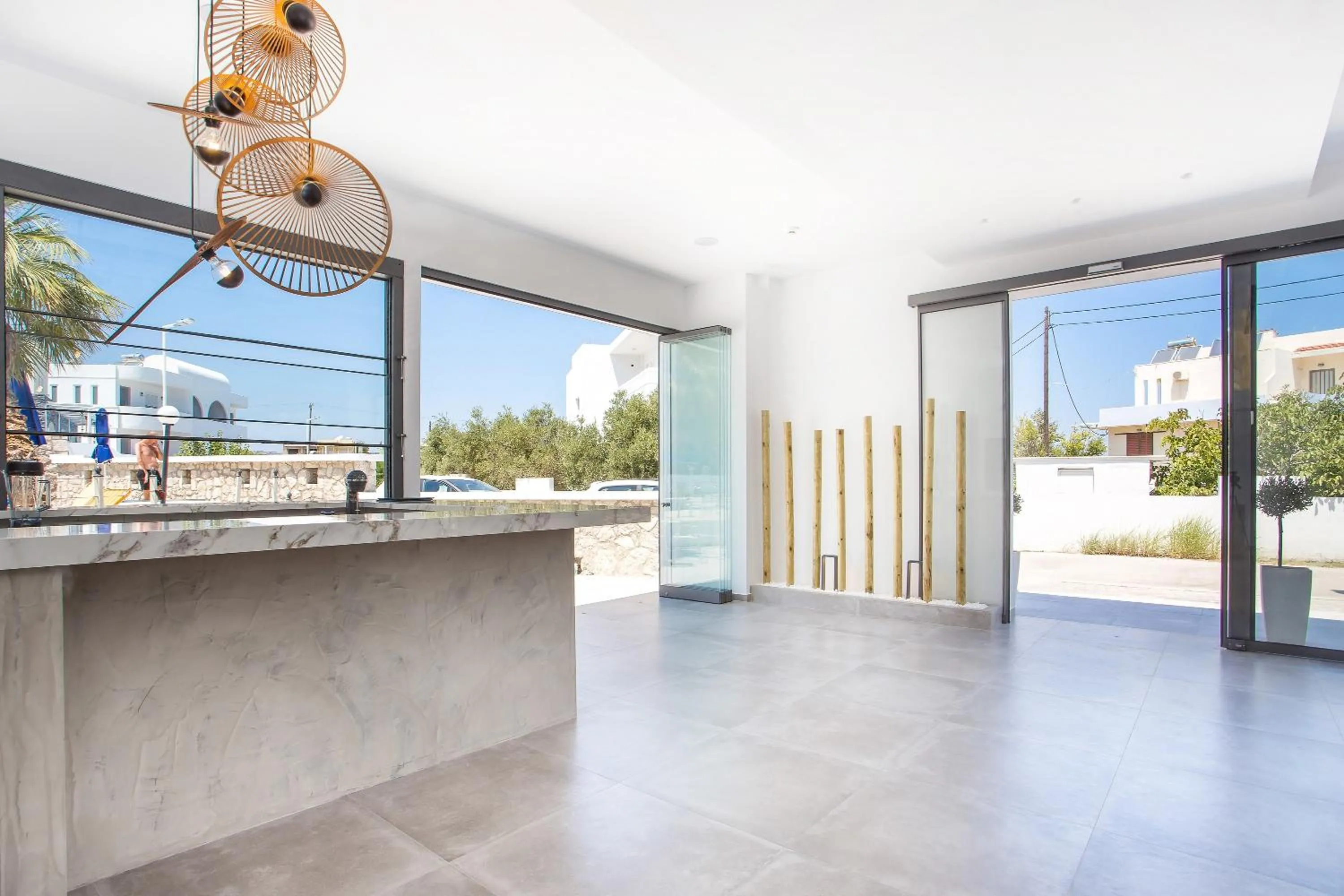 Lobby or reception in Moscha Hotel