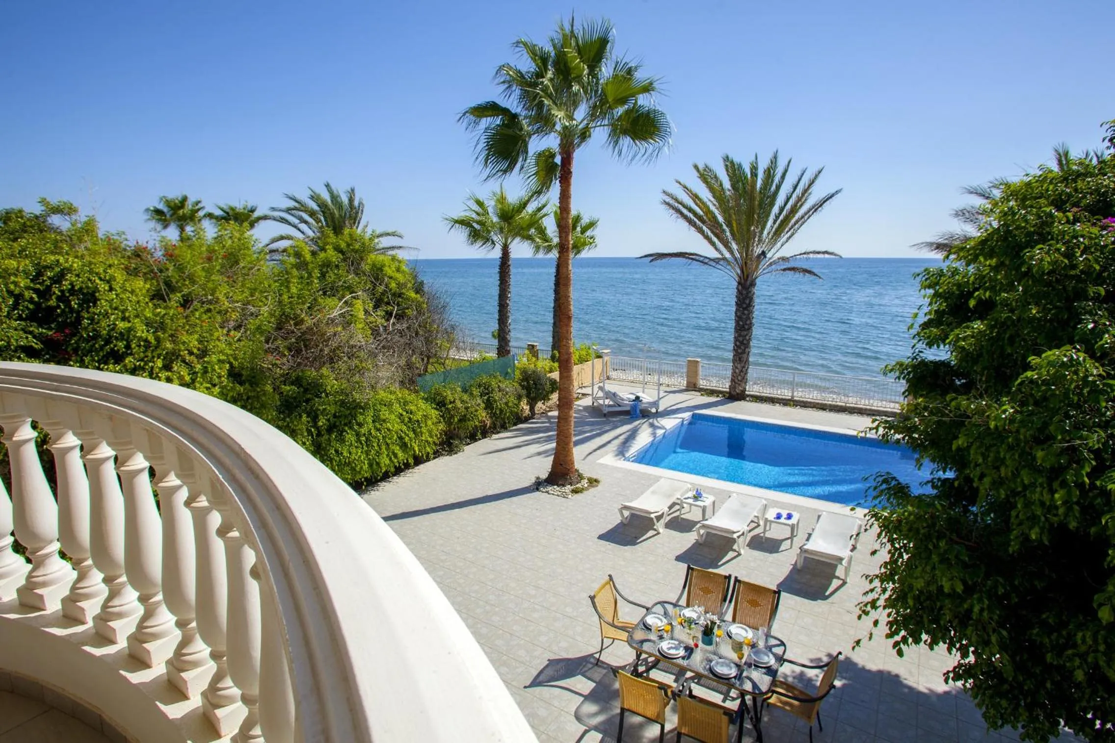 Meneou Beachfront Villa Sunset
