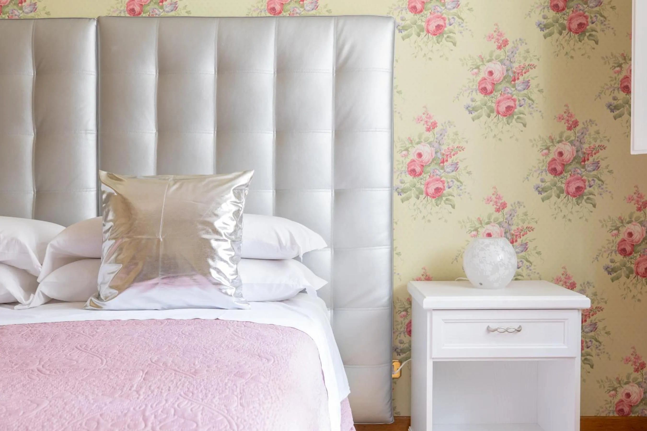 Decorative detail, Bed in Town House Roma