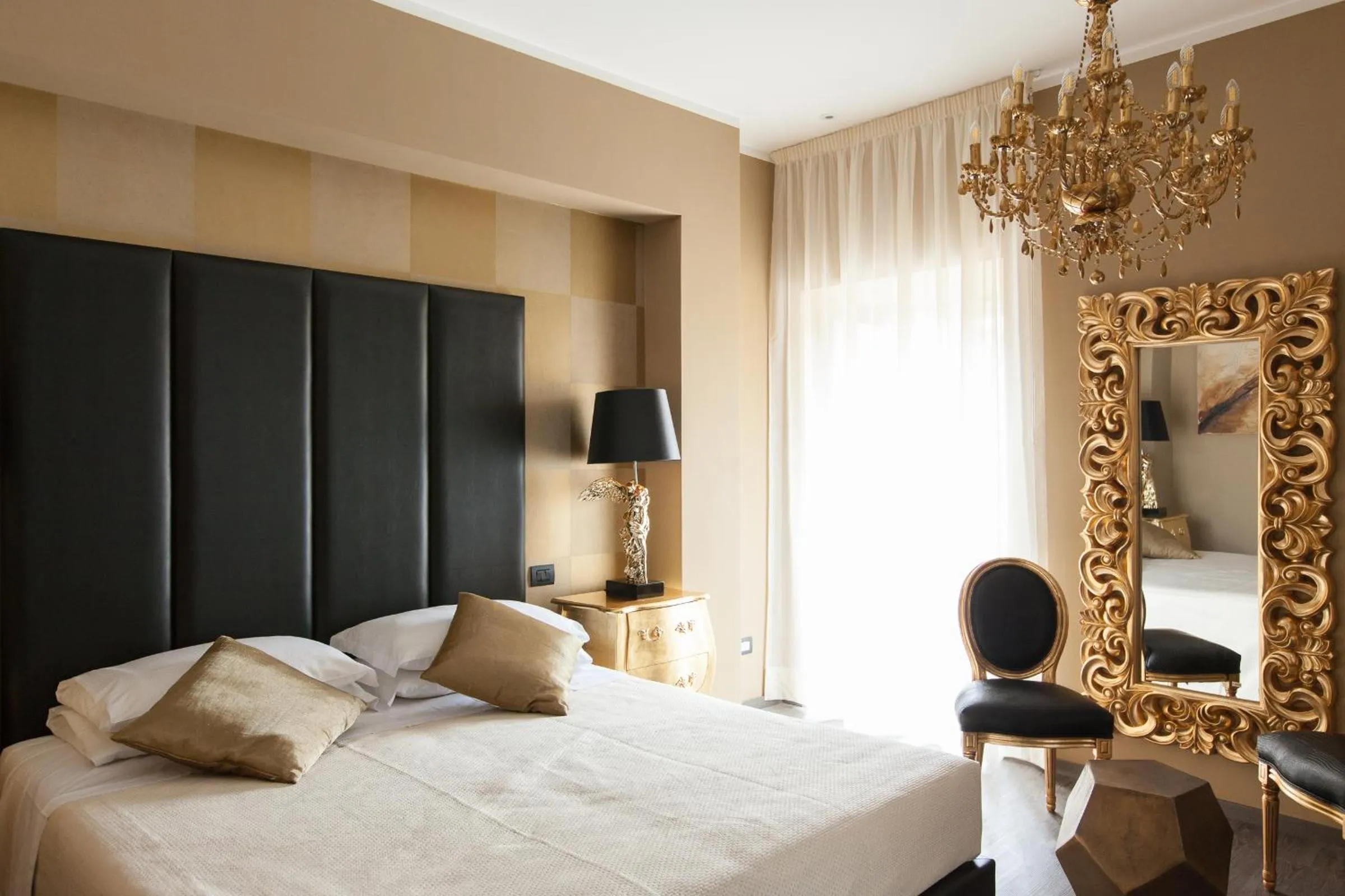 Decorative detail, Bed in Town House Roma