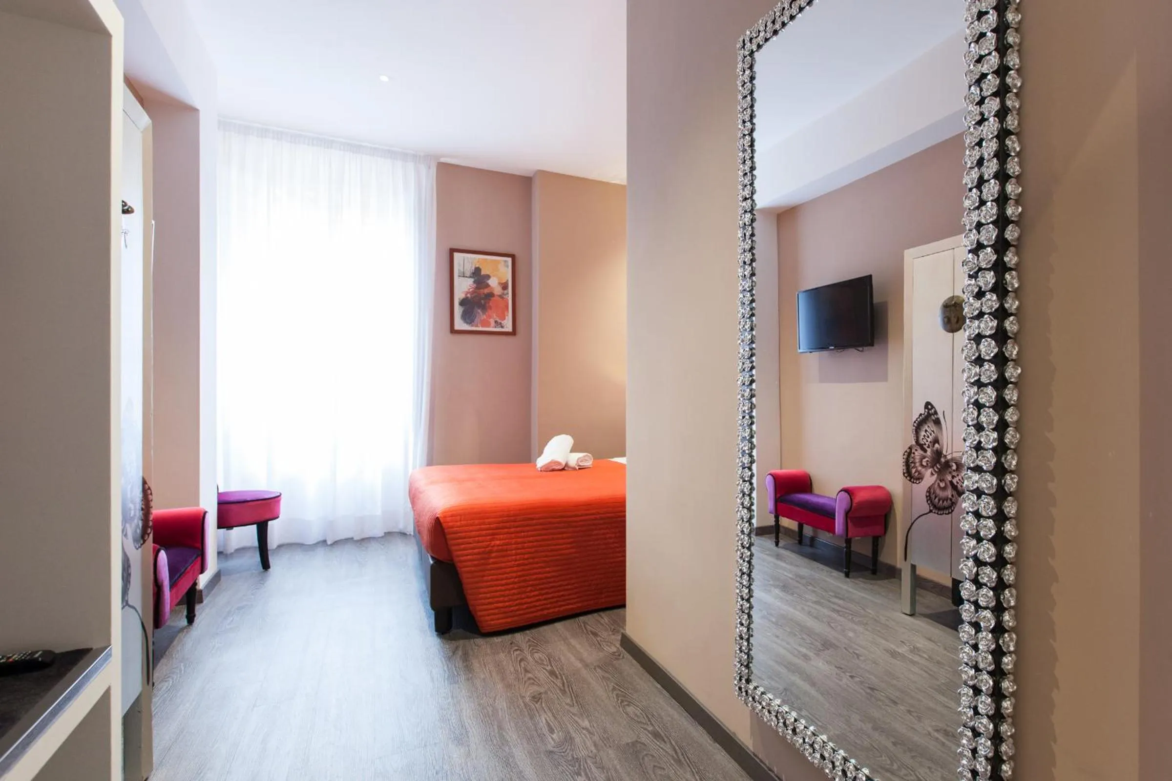 Decorative detail, Bed in Town House Roma