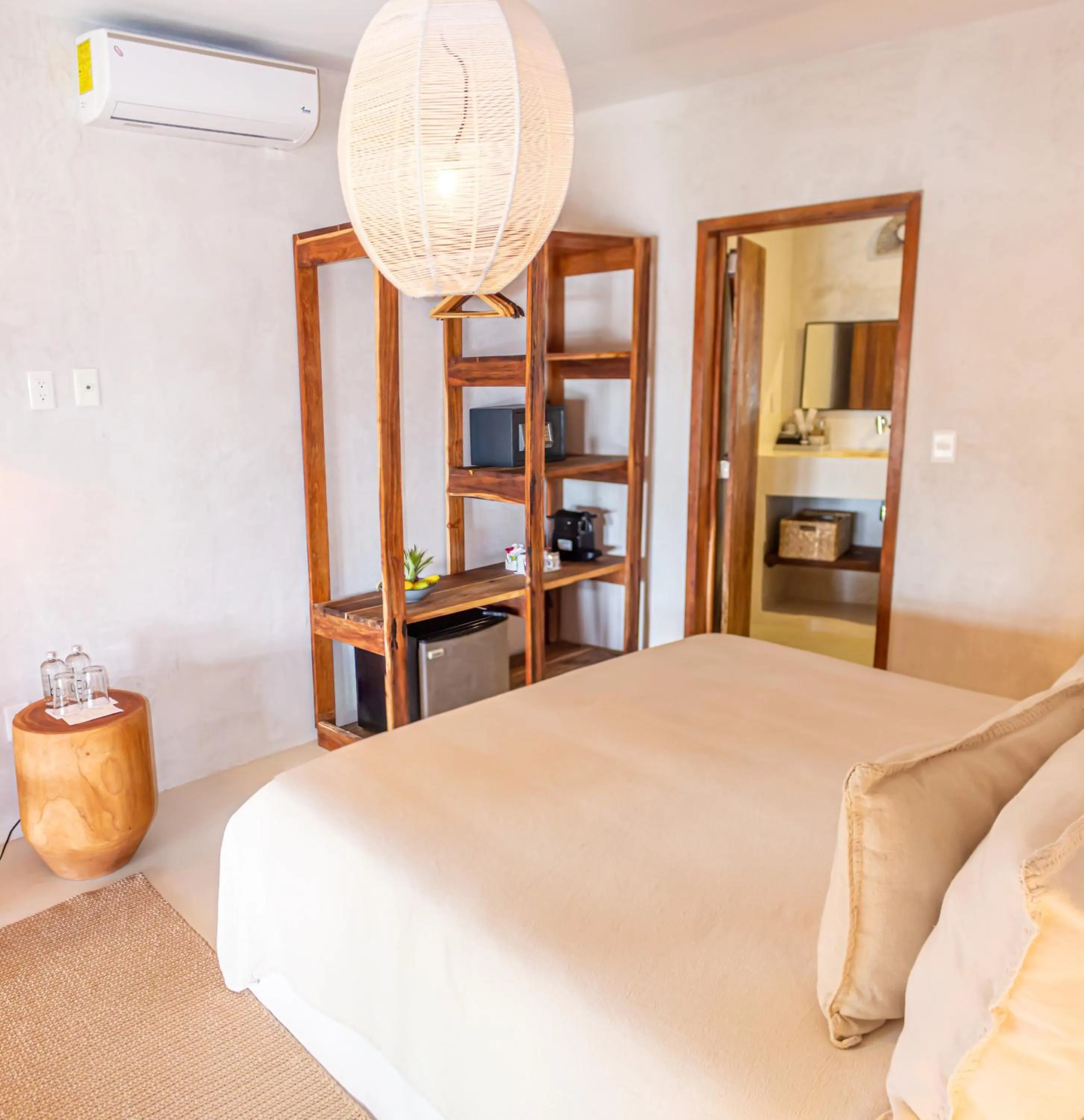 Bathroom, Bed in Dune Boutique Hotel located at the party zone