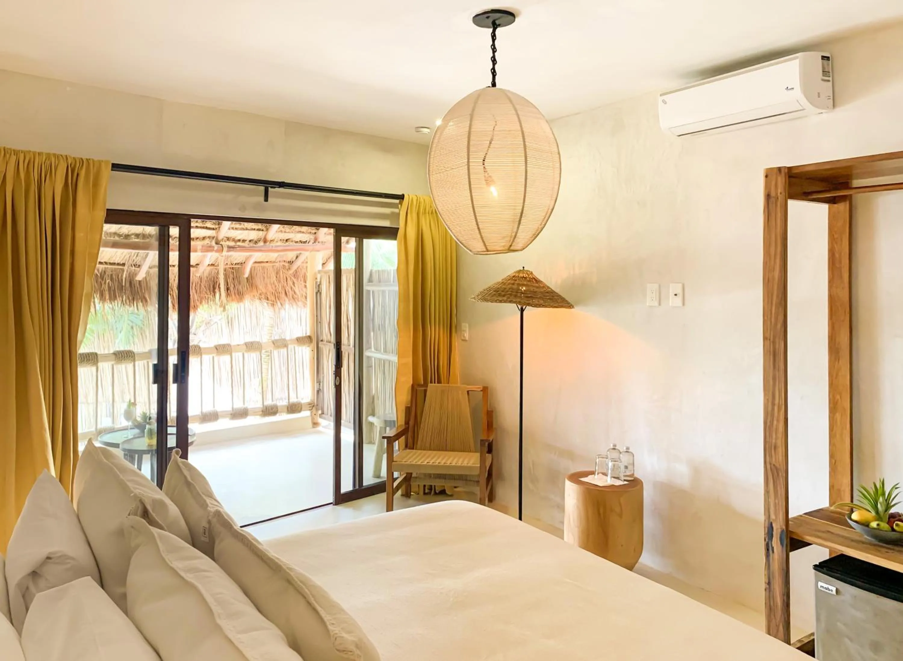 View (from property/room), Bed in Dune Boutique Hotel located at the party zone