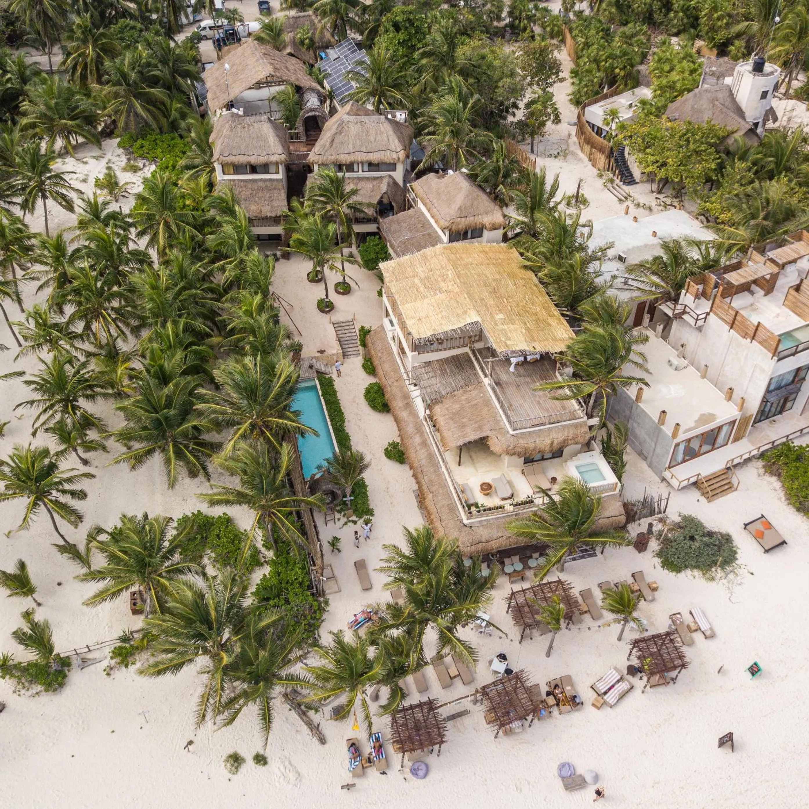 Bird's eye view in Dune Boutique Hotel located at the party zone