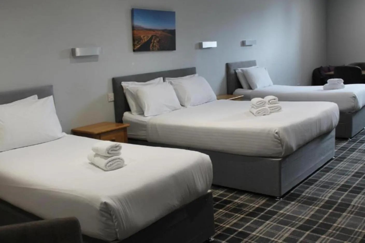 Bed in Crown Hotel & Bar