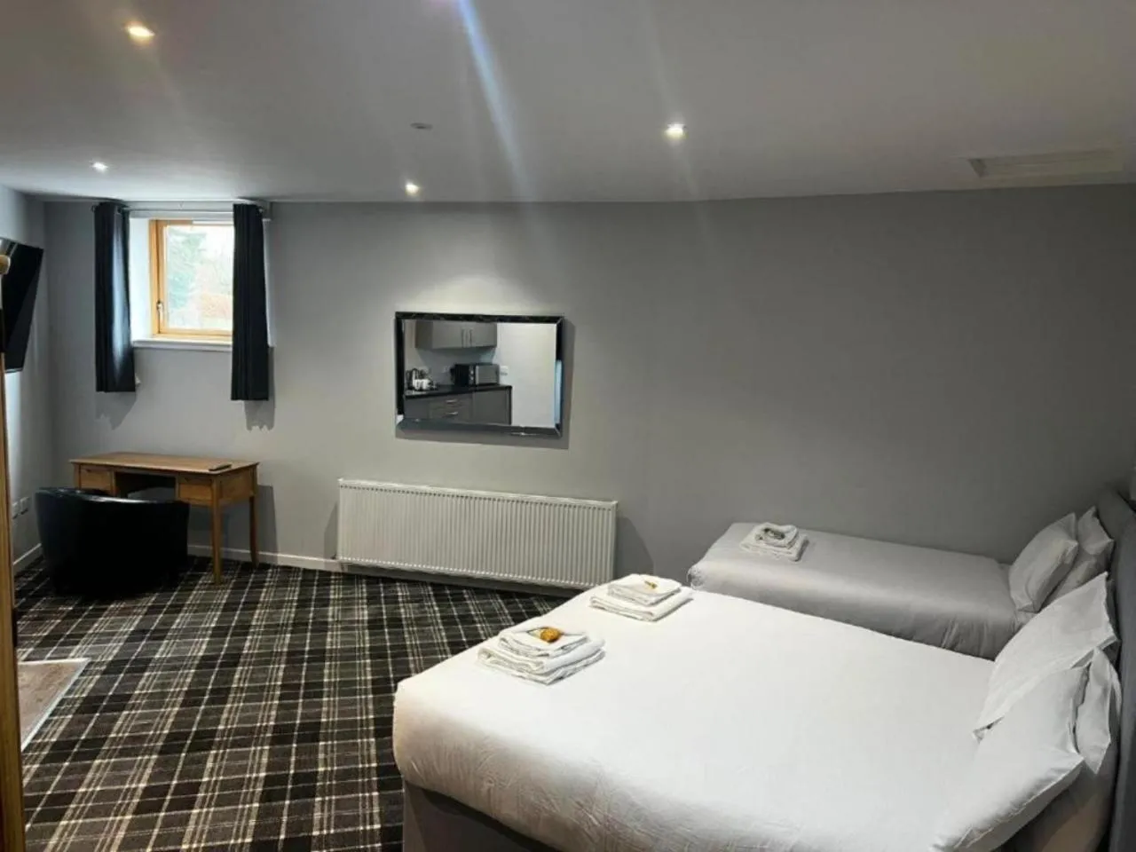 Bed in Crown Hotel & Bar