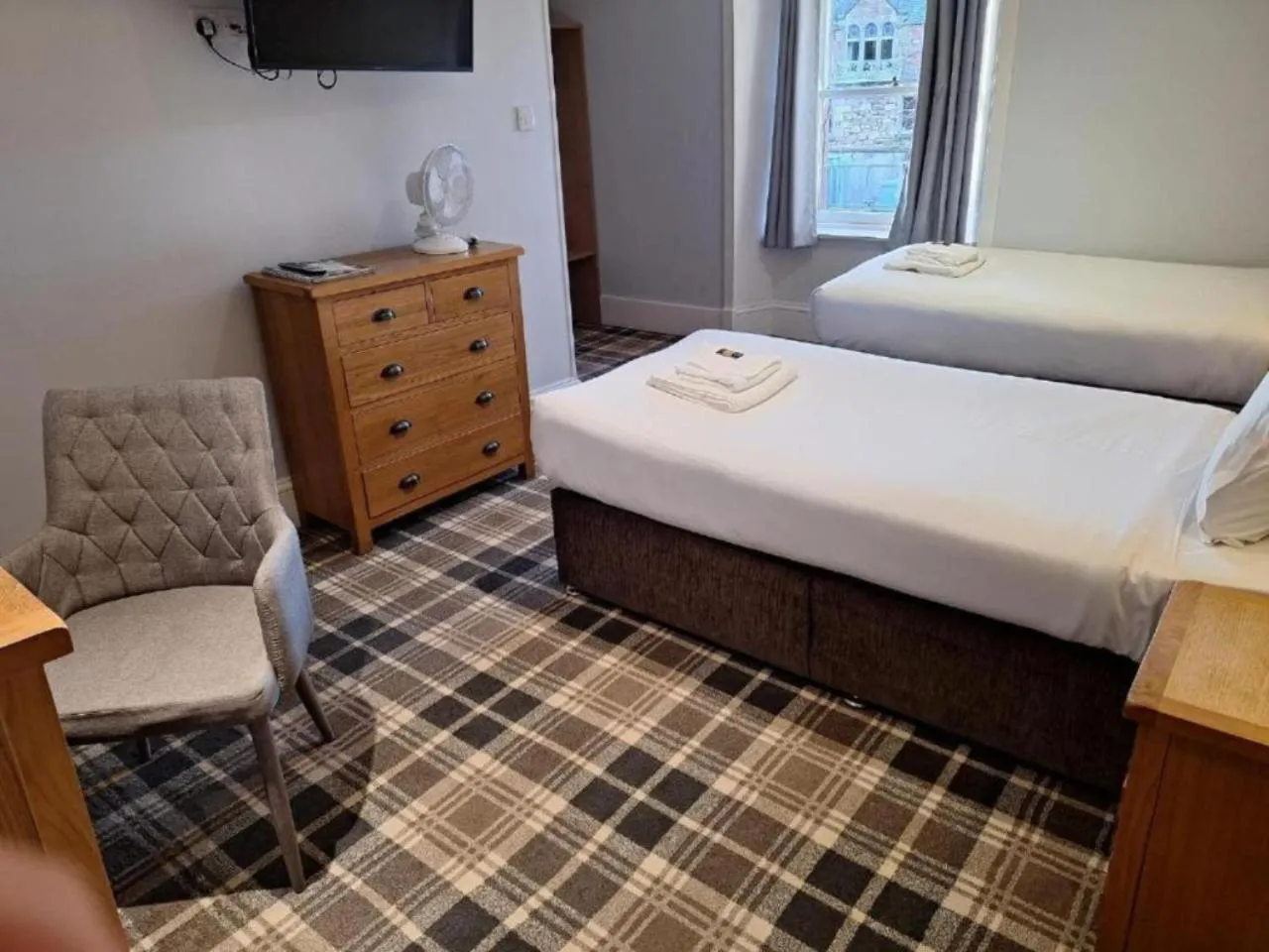 Bed in Crown Hotel & Bar