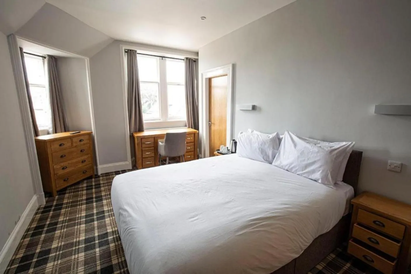 Bed in Crown Hotel & Bar