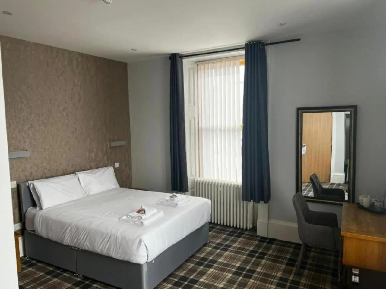 Bed in Crown Hotel & Bar