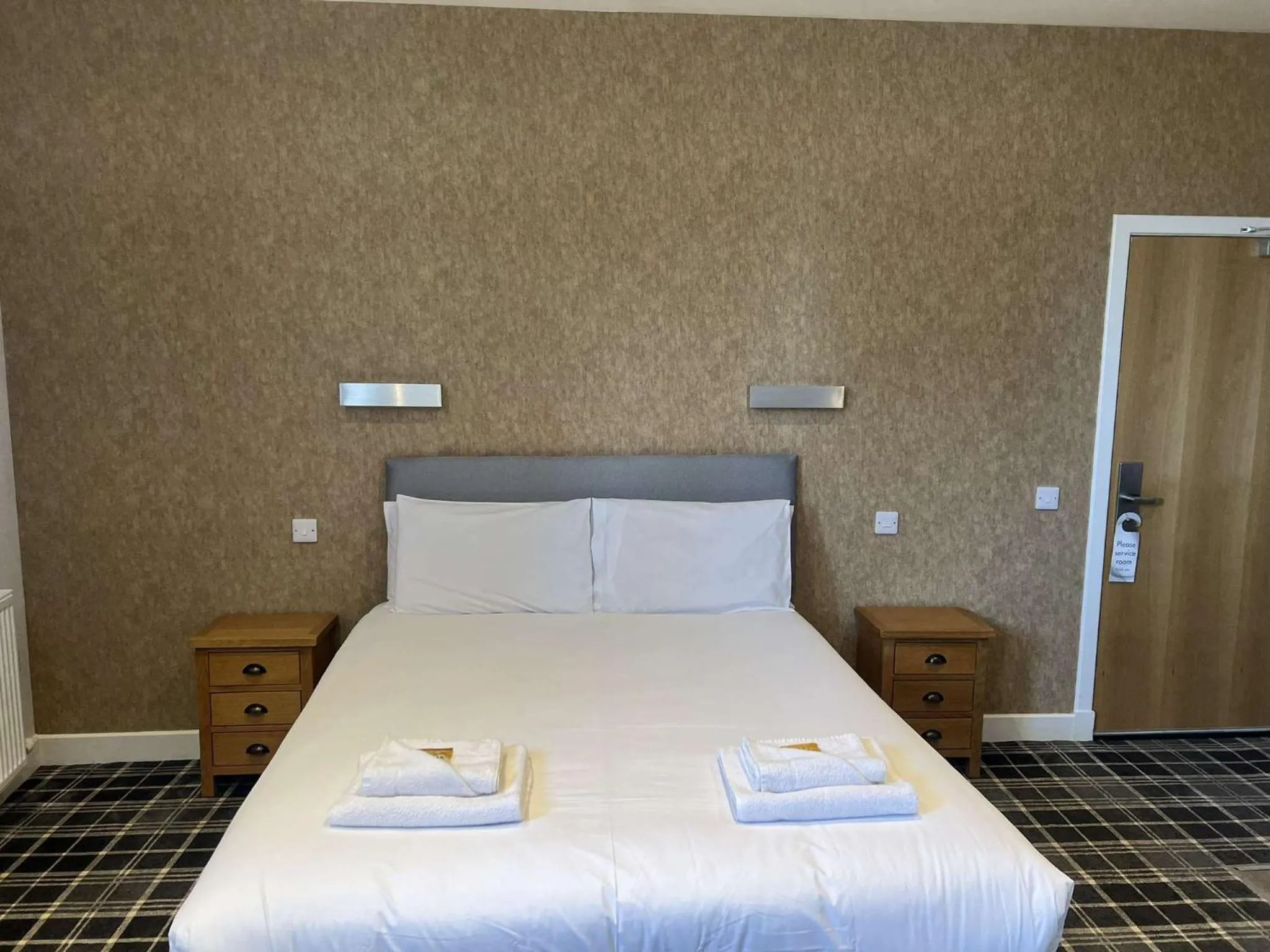 Bed in Crown Hotel & Bar