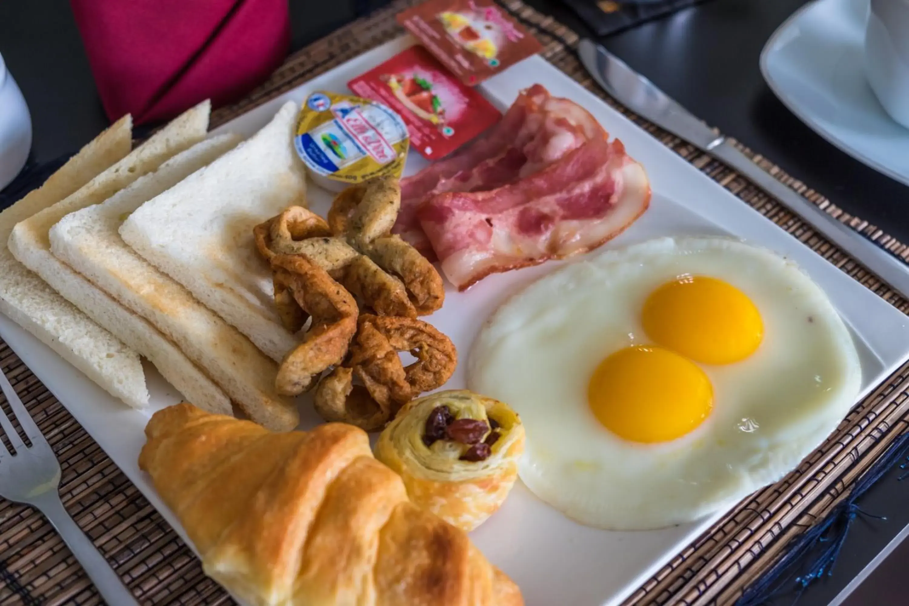 American breakfast in Taman Surgawi Resort & Spa American breakfast in Taman Surgawi Resort & Spa