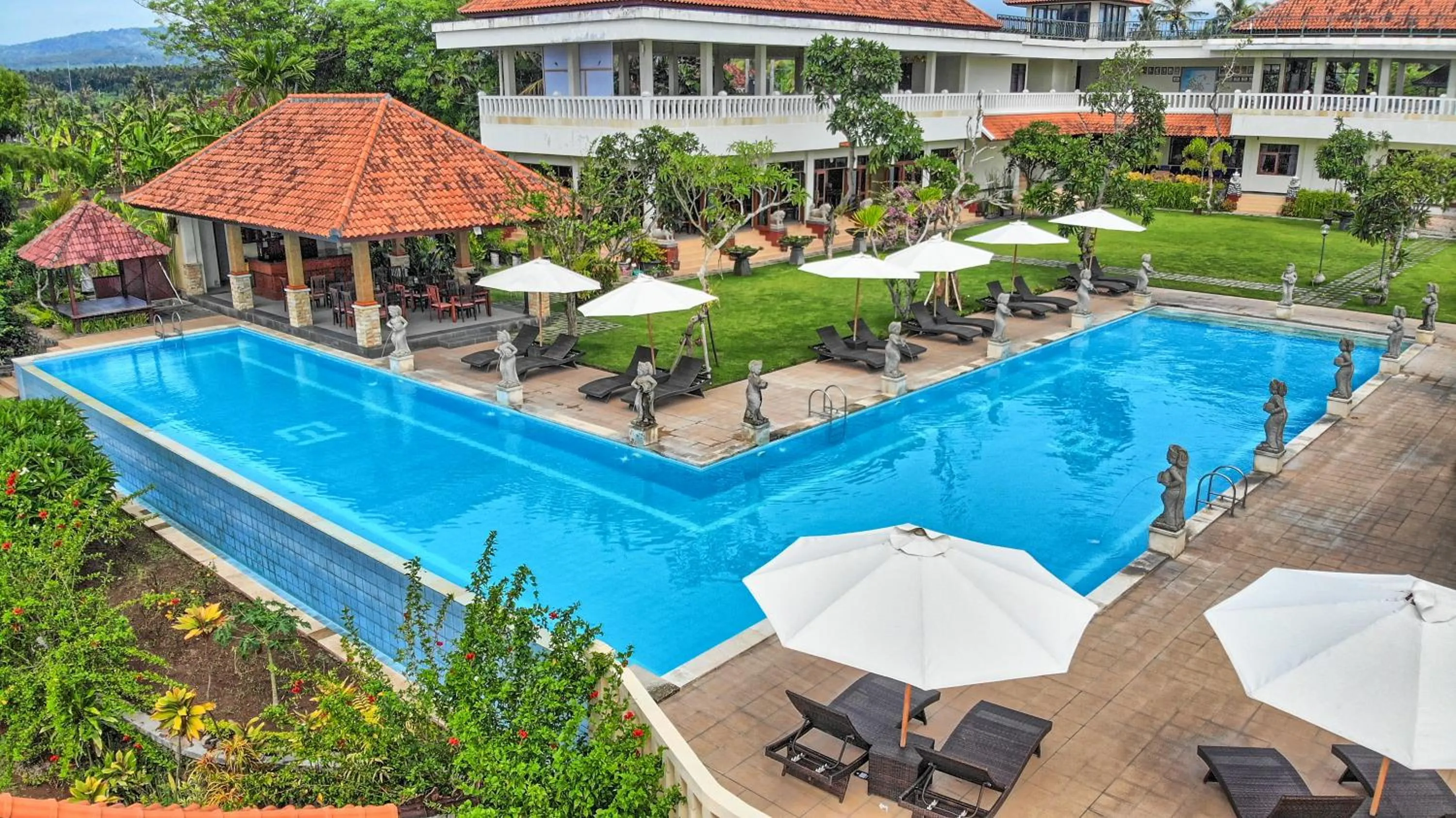 Garden view in Taman Surgawi Resort & Spa