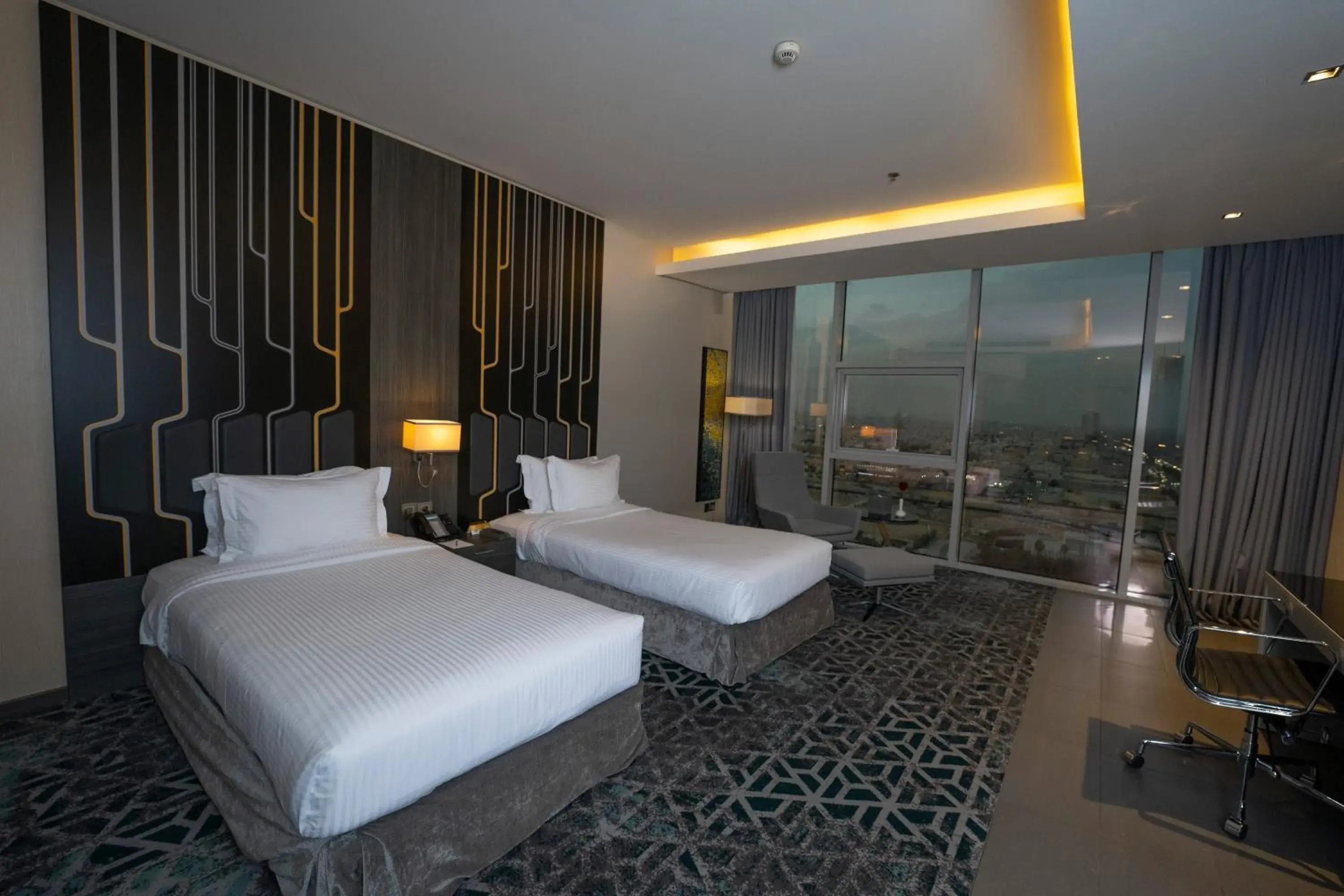 View (from property/room), Bed in Executives Hotel - KAFD View (from property/room), Bed in Executives Hotel - KAFD