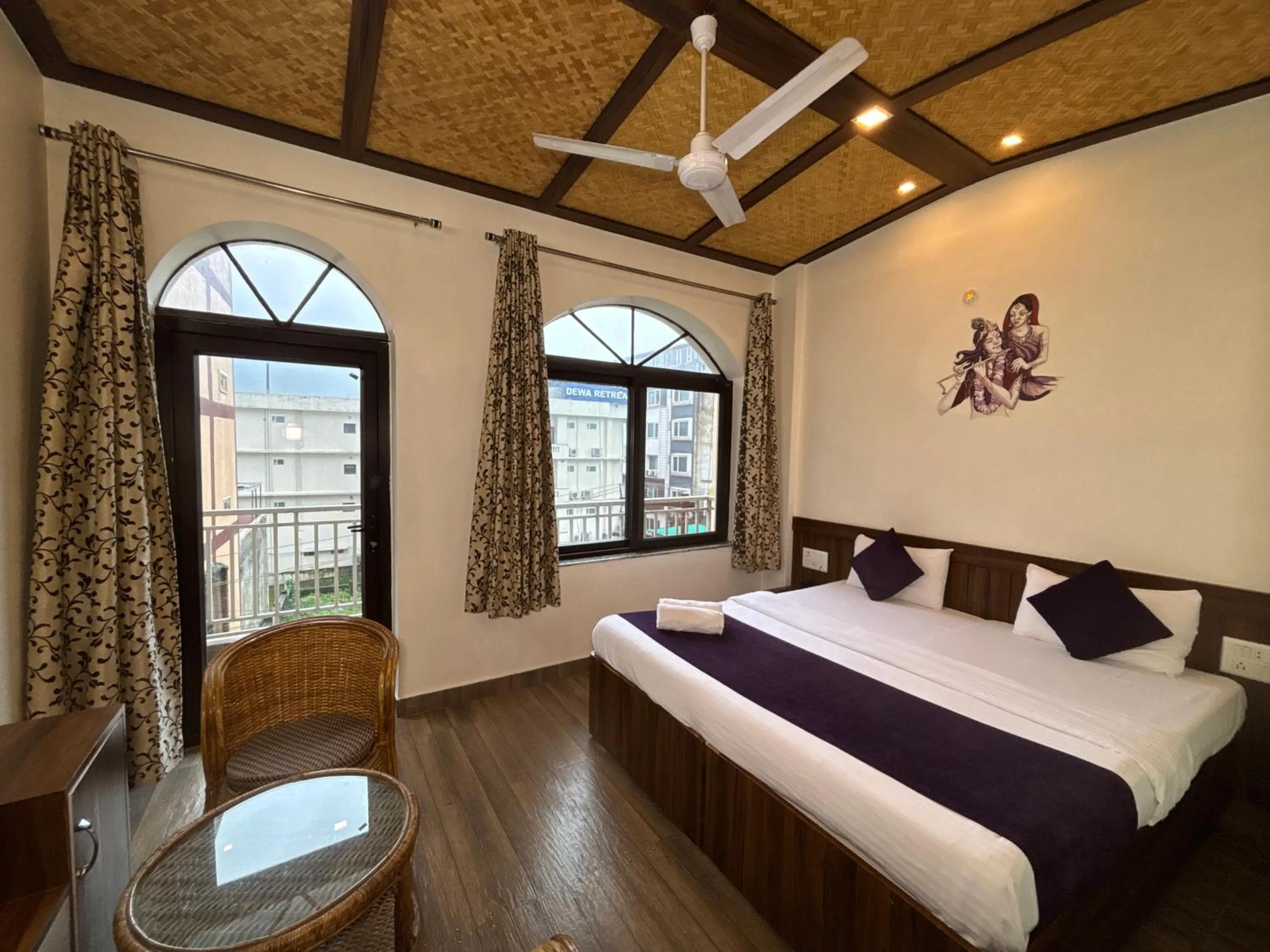 Bed in Vedas Tapovan