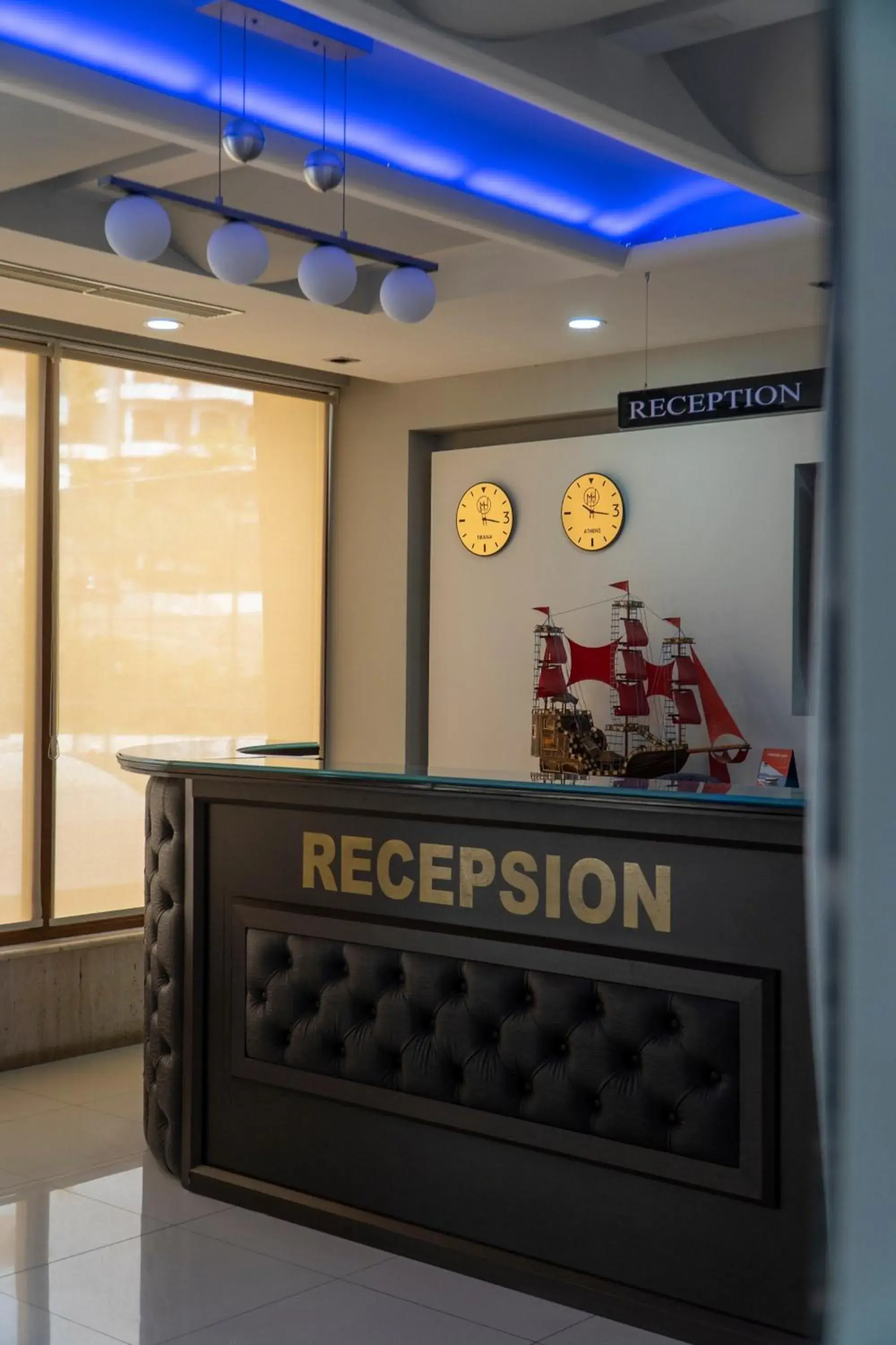 Lobby or reception in Hotel Mediterrane Lobby or reception in Hotel Mediterrane