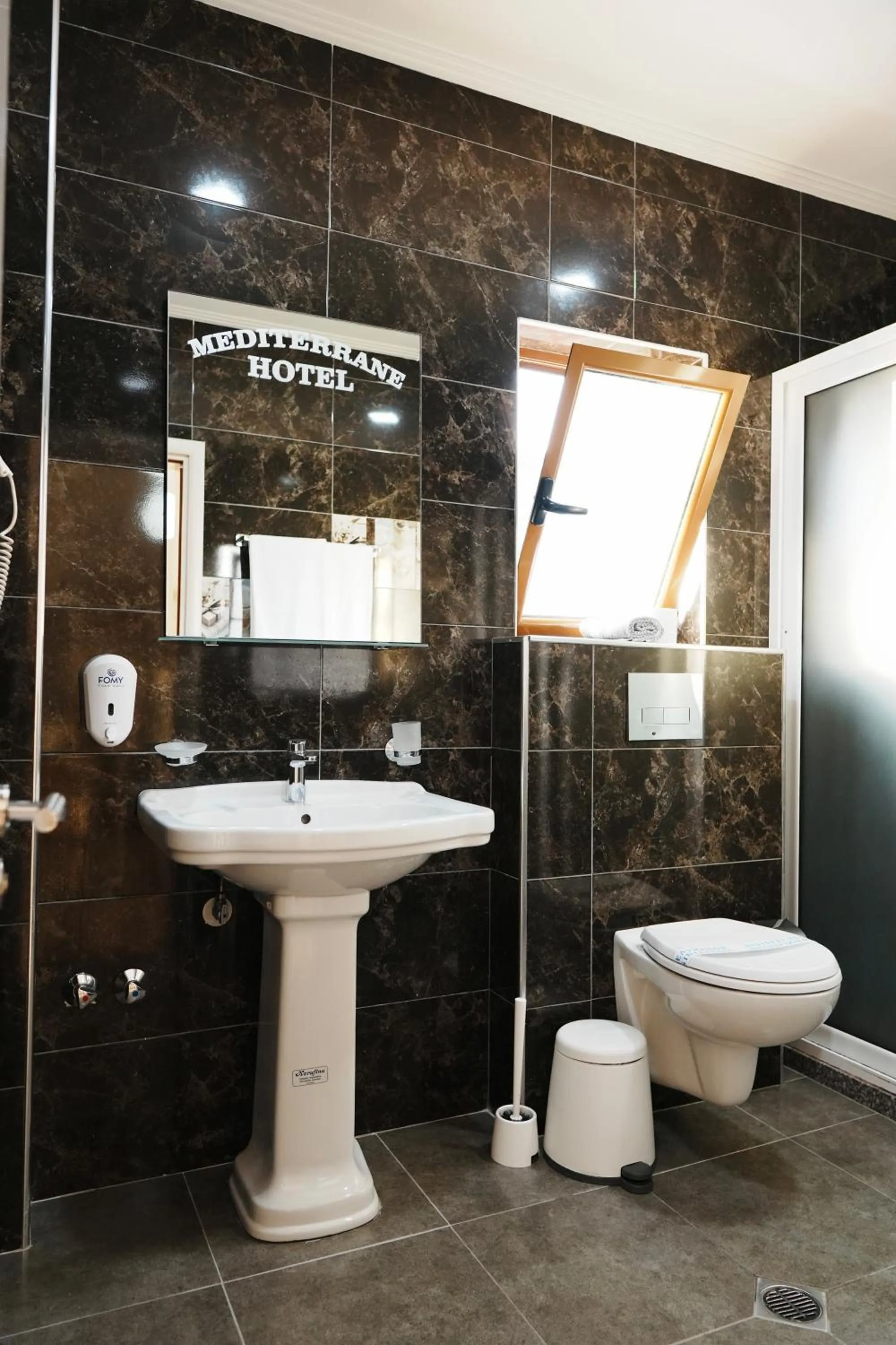 Toilet in Hotel Mediterrane