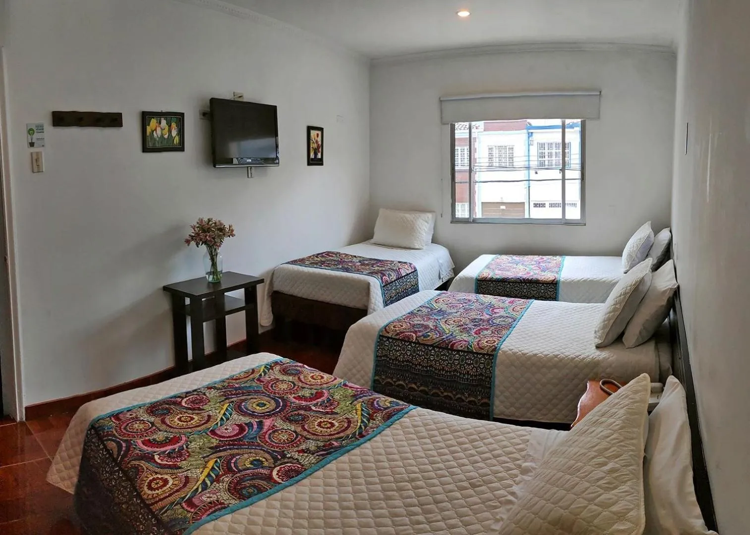 Bed in Hotel Villa Karina