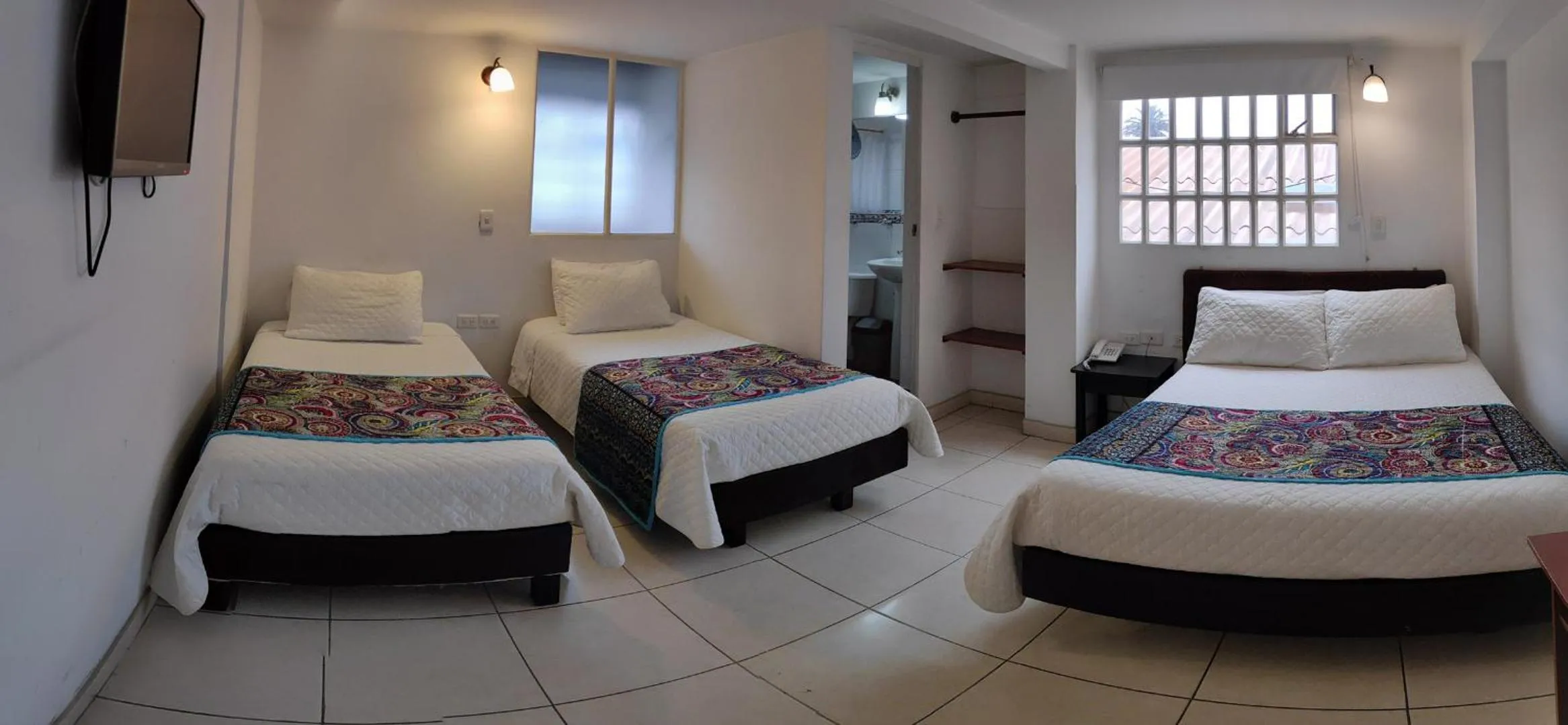 Bed in Hotel Villa Karina