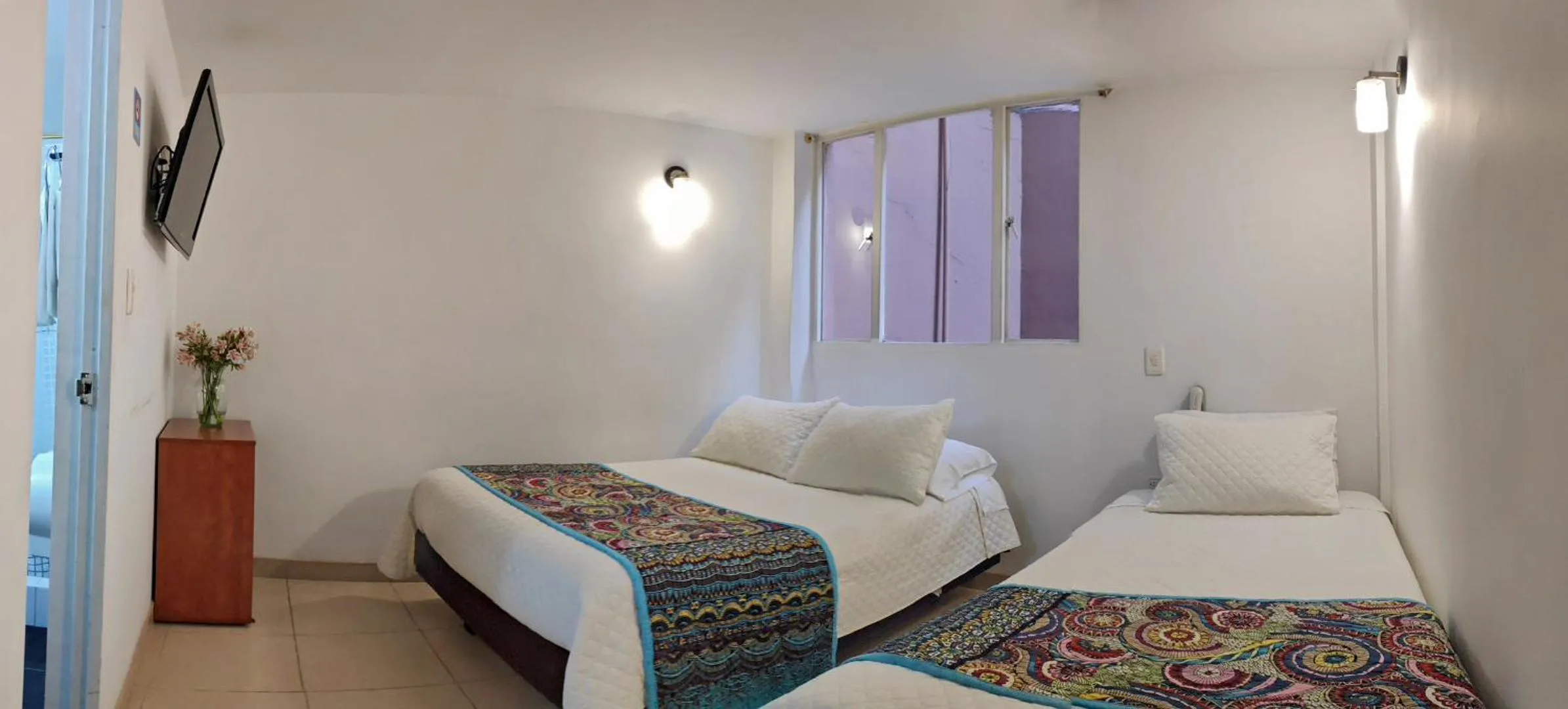 Bed in Hotel Villa Karina