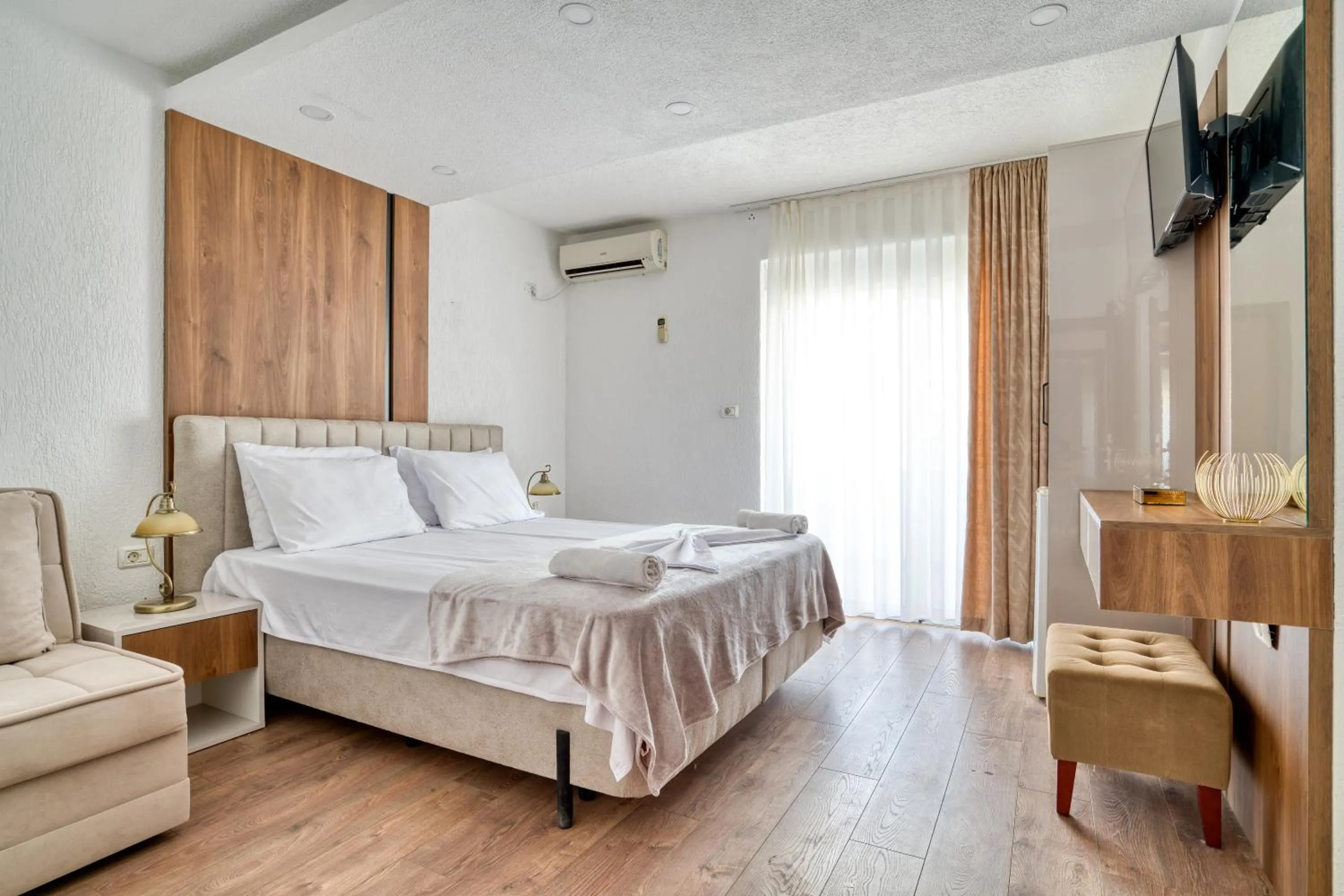 Bed in Aqua Lounge Aparthotel Ulcinj