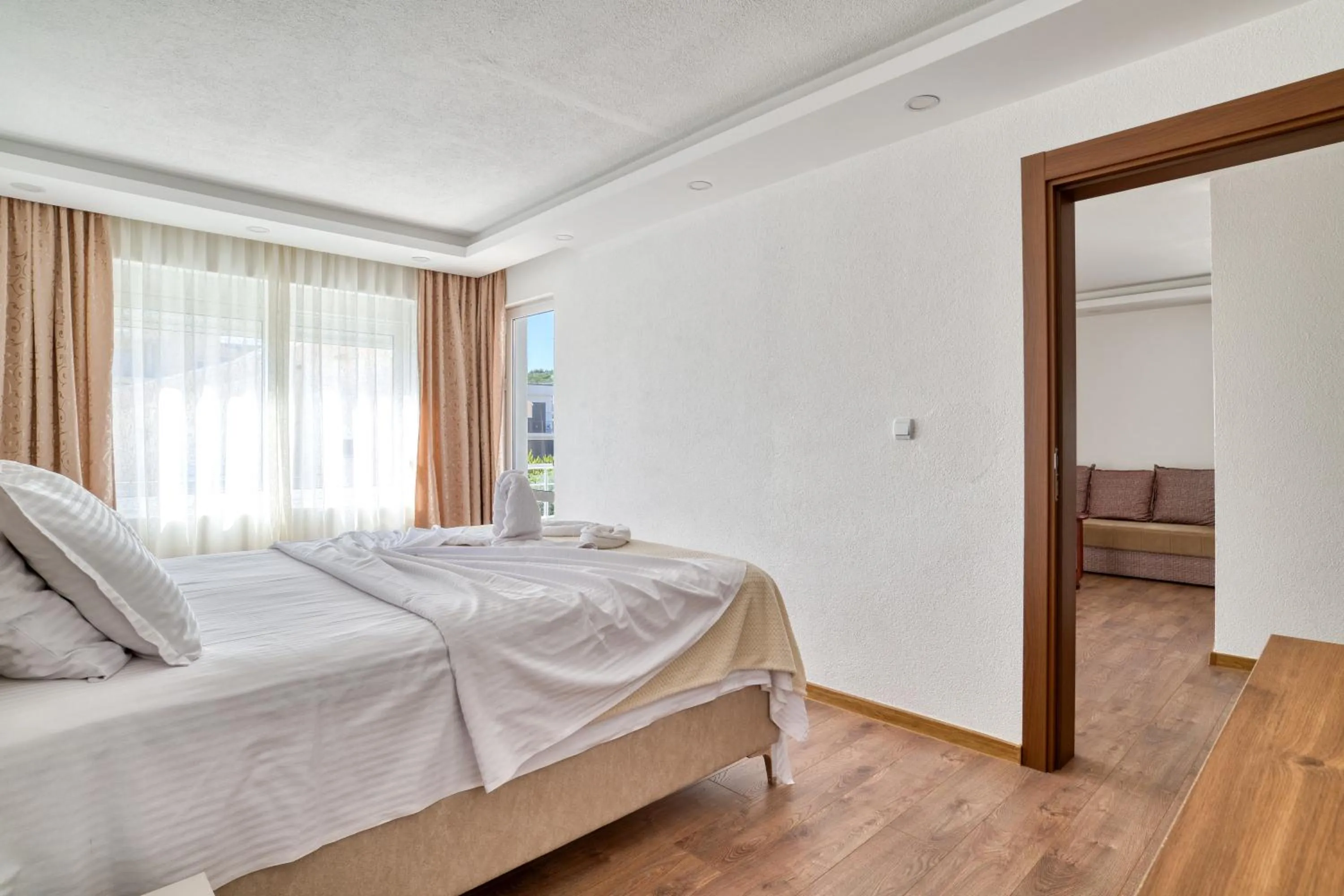 Bed in Aqua Lounge Aparthotel Ulcinj