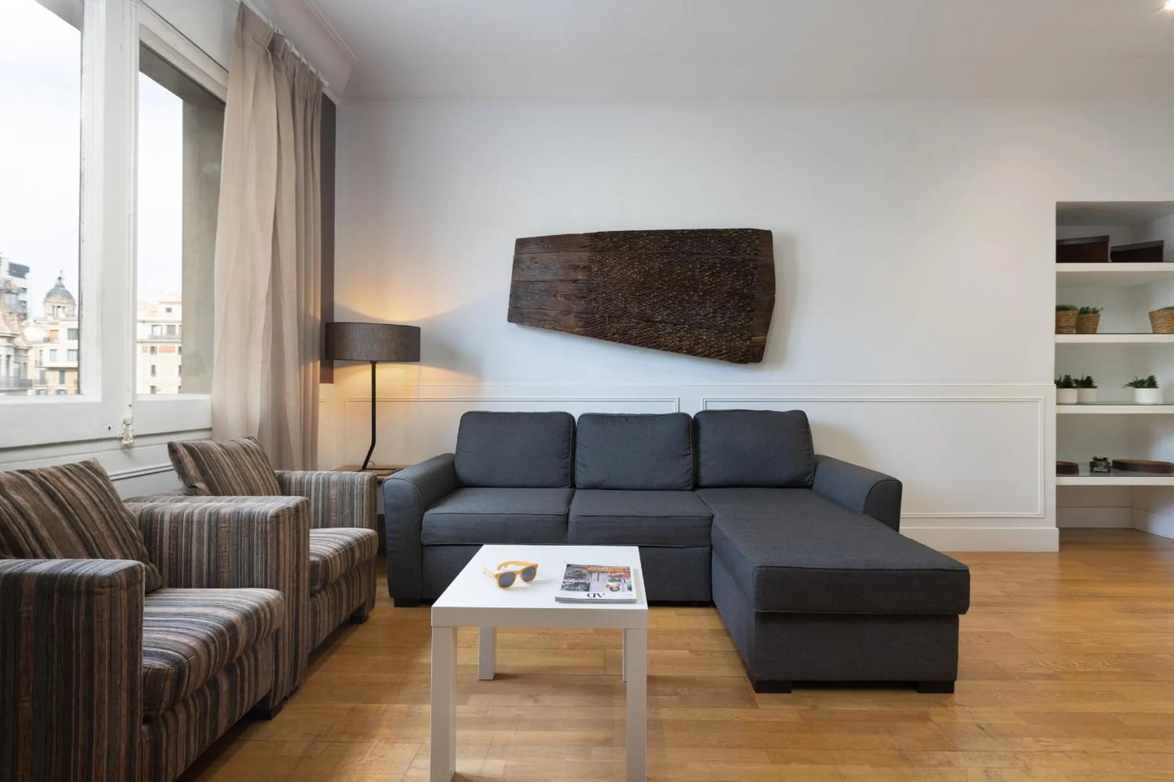 Living room in Enjoybcn Coliseum Apartments