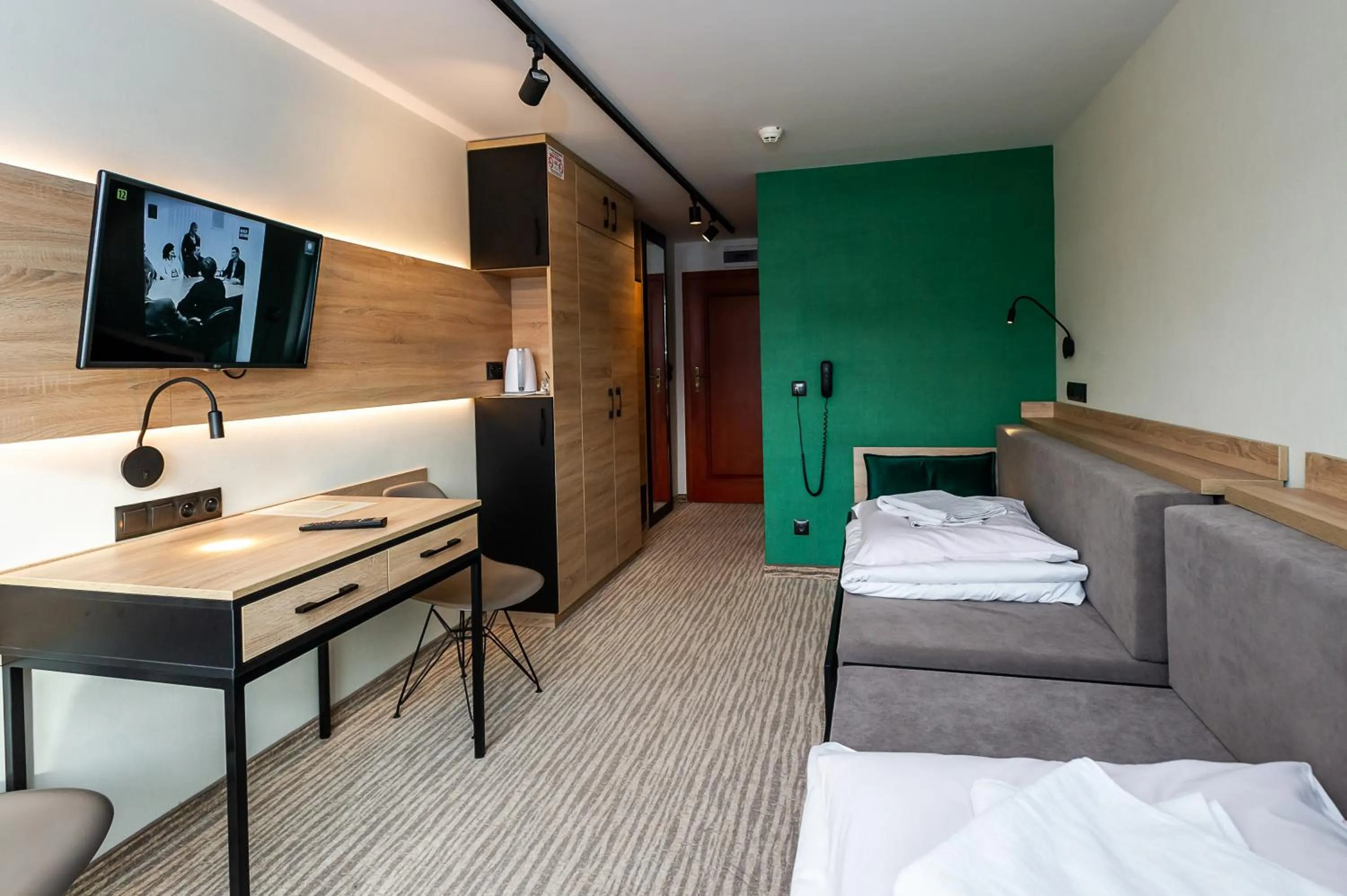 Bed in Hotel Halo Szczyrk