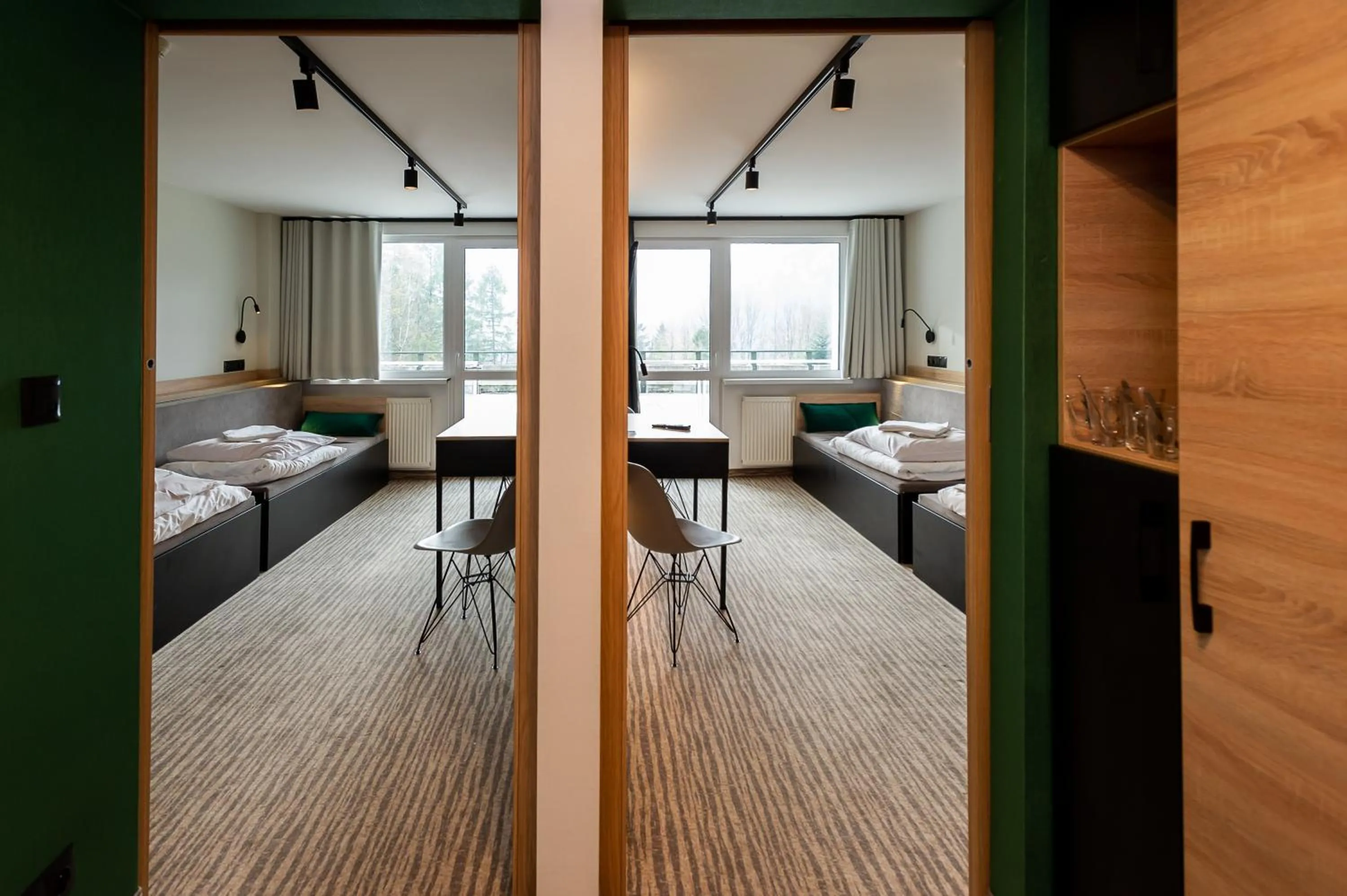 Bed in Hotel Halo Szczyrk