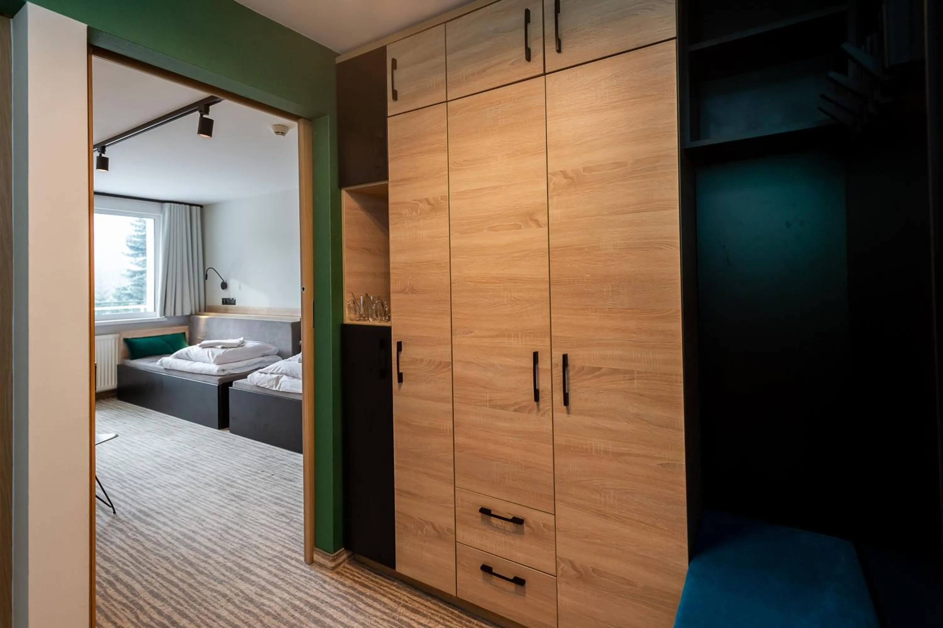 Bed in Hotel Halo Szczyrk