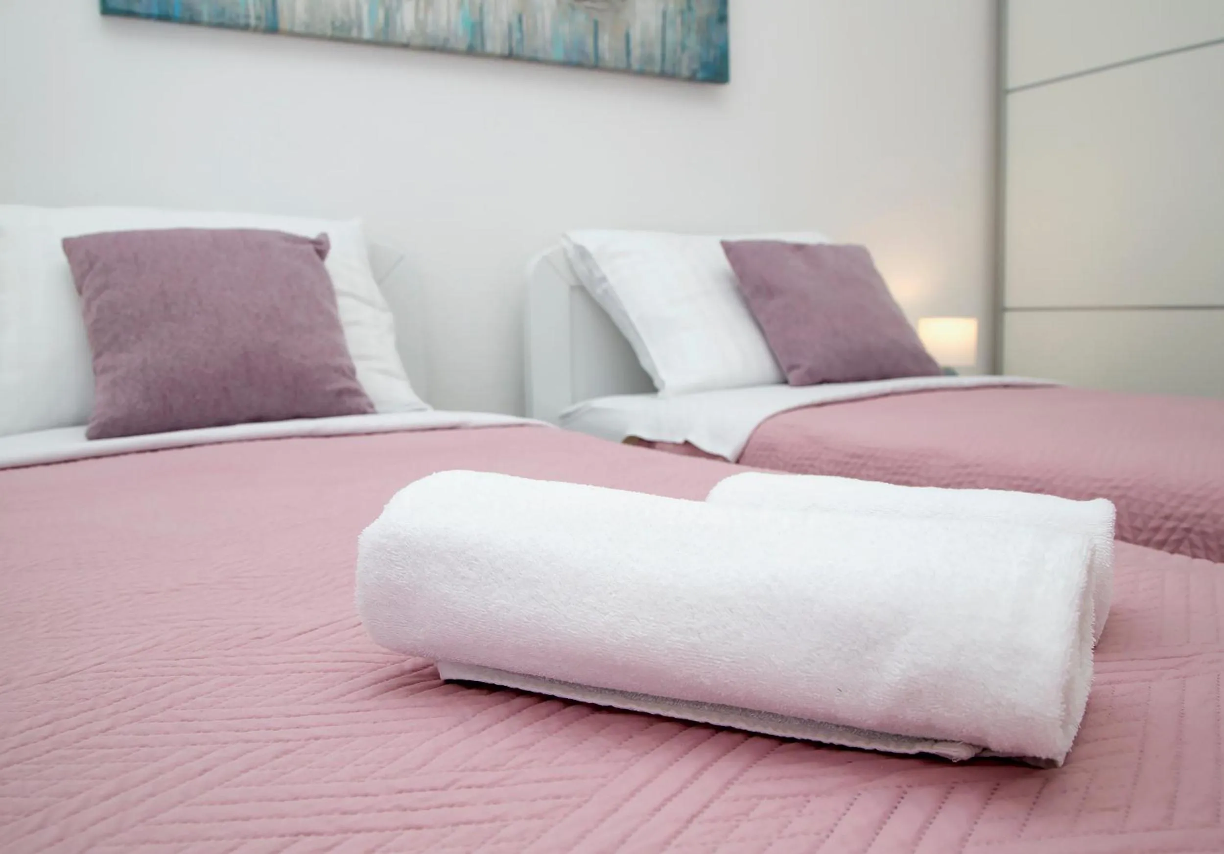 Bed in Apartments Isabora