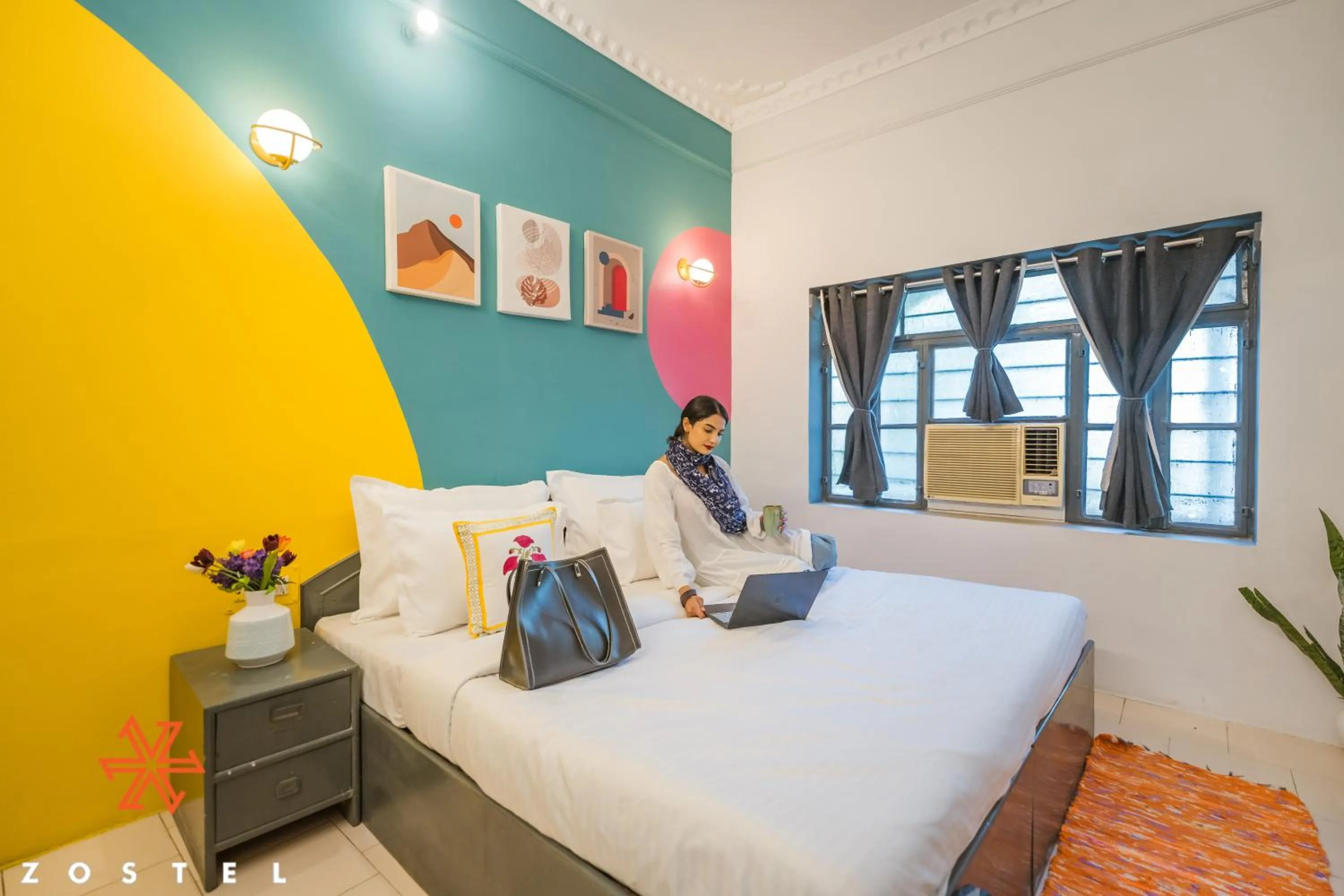 Bed in Zostel Pushkar