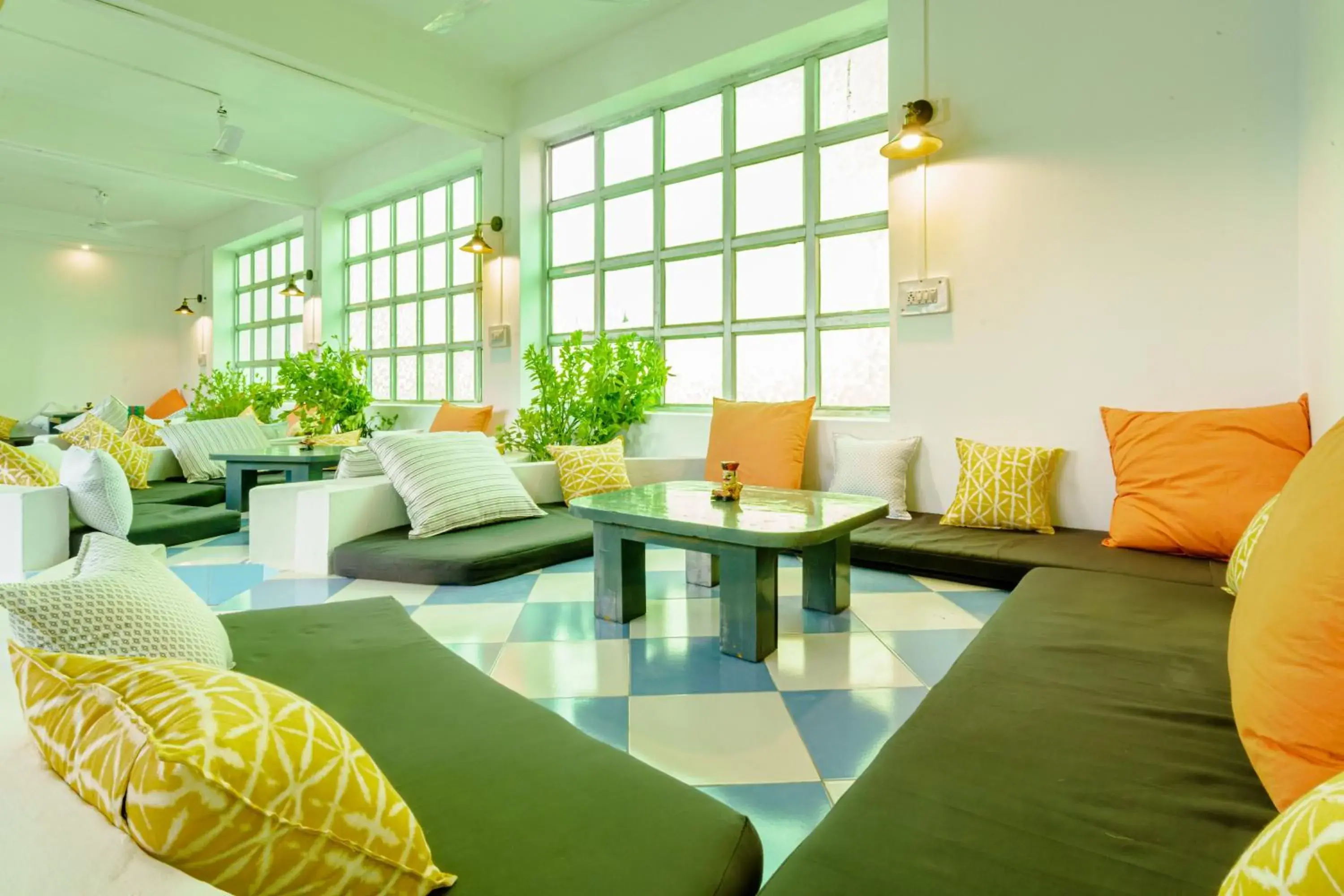 Living room in Zostel Pushkar Living room in Zostel Pushkar