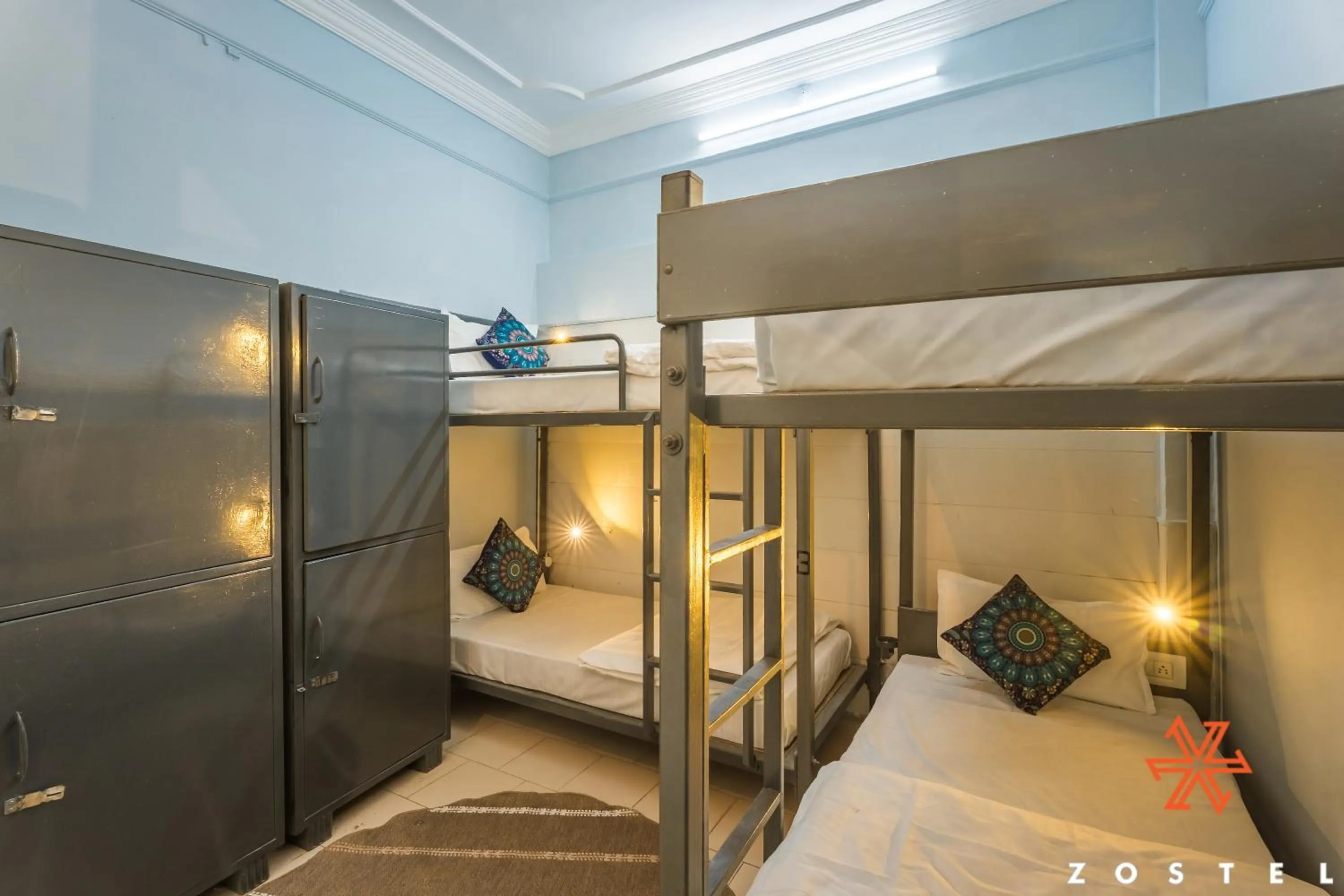 Bed in Zostel Pushkar