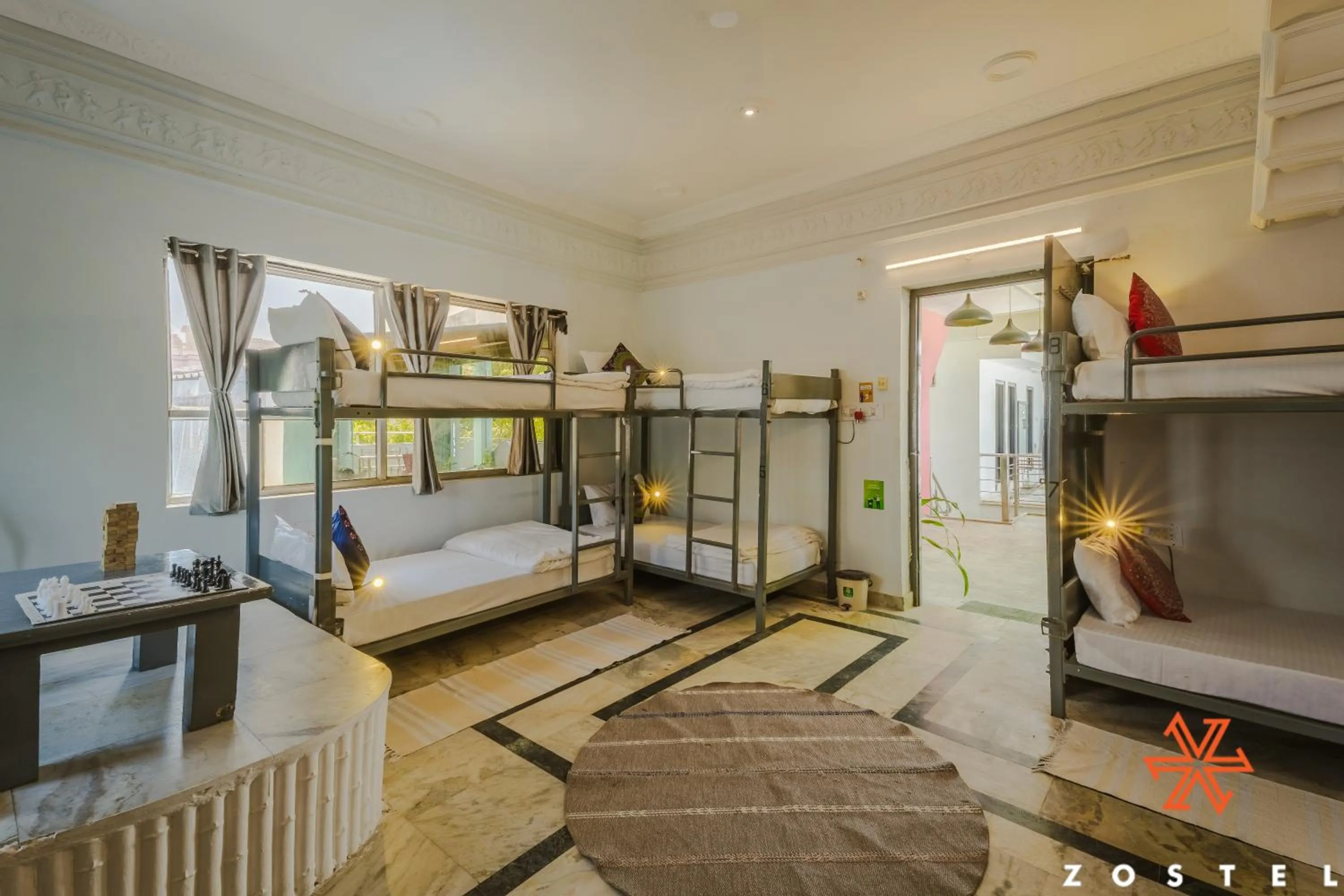 Bed in Zostel Pushkar