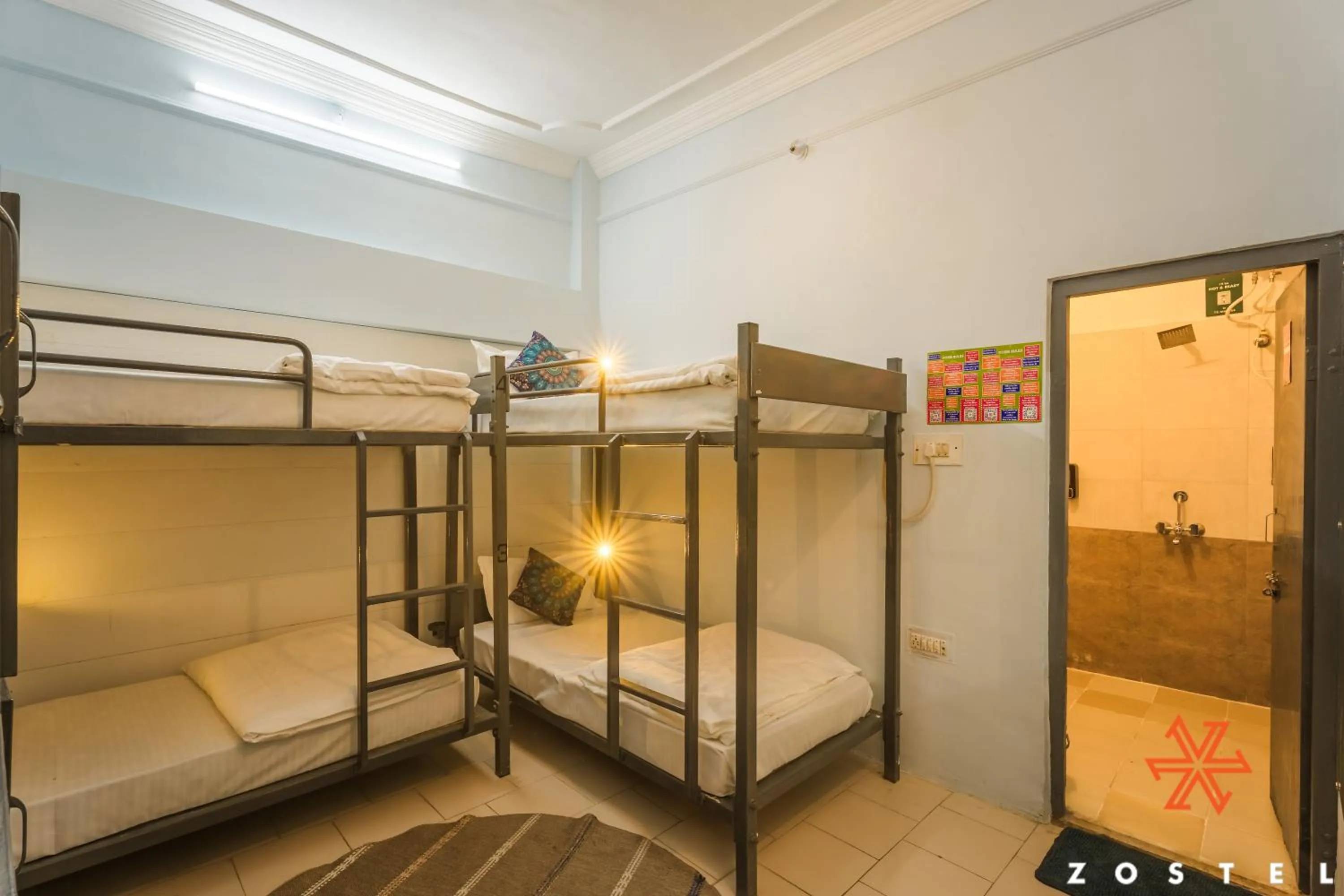 Bed in Zostel Pushkar