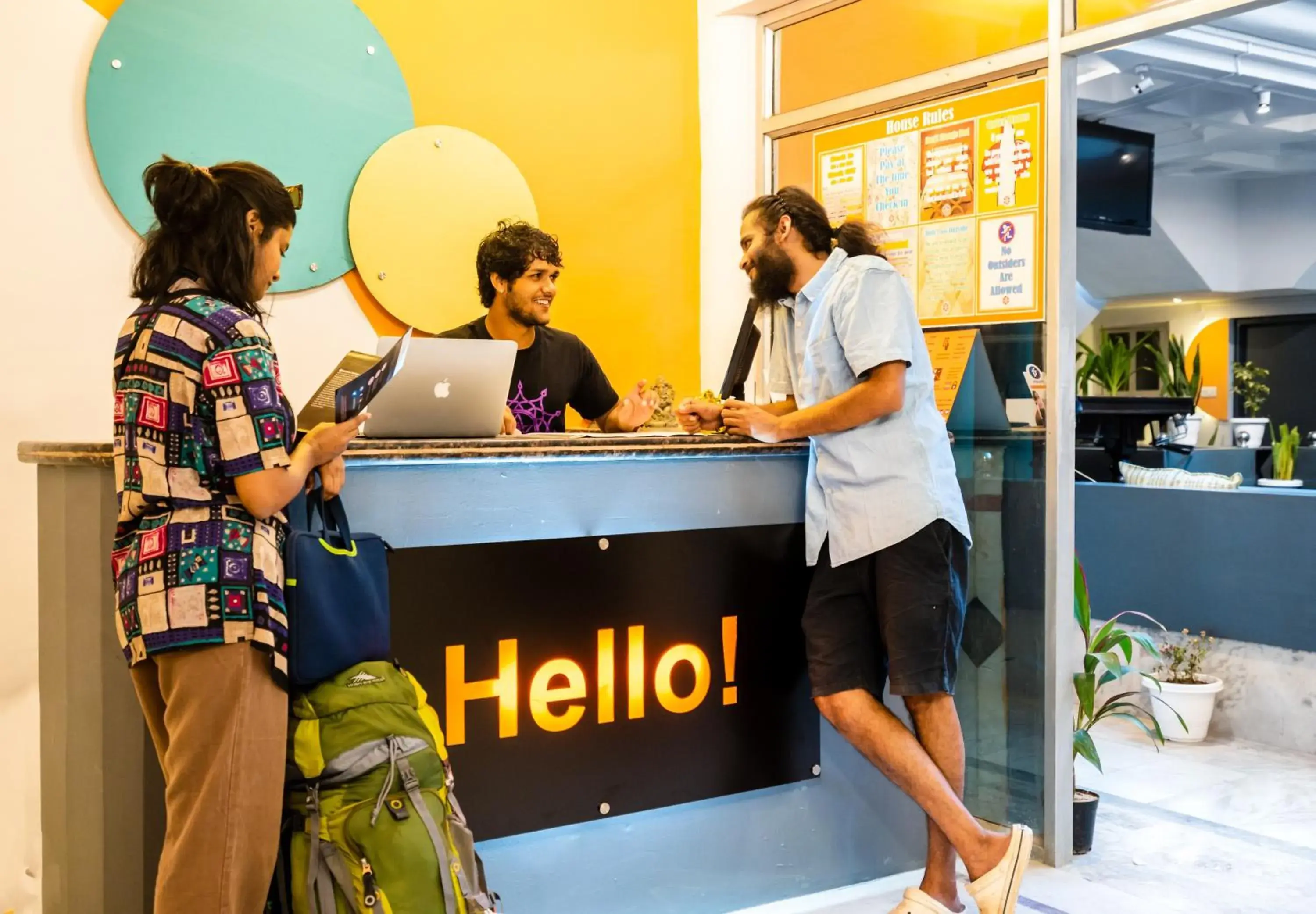 Lobby or reception in Zostel Pushkar Lobby or reception in Zostel Pushkar