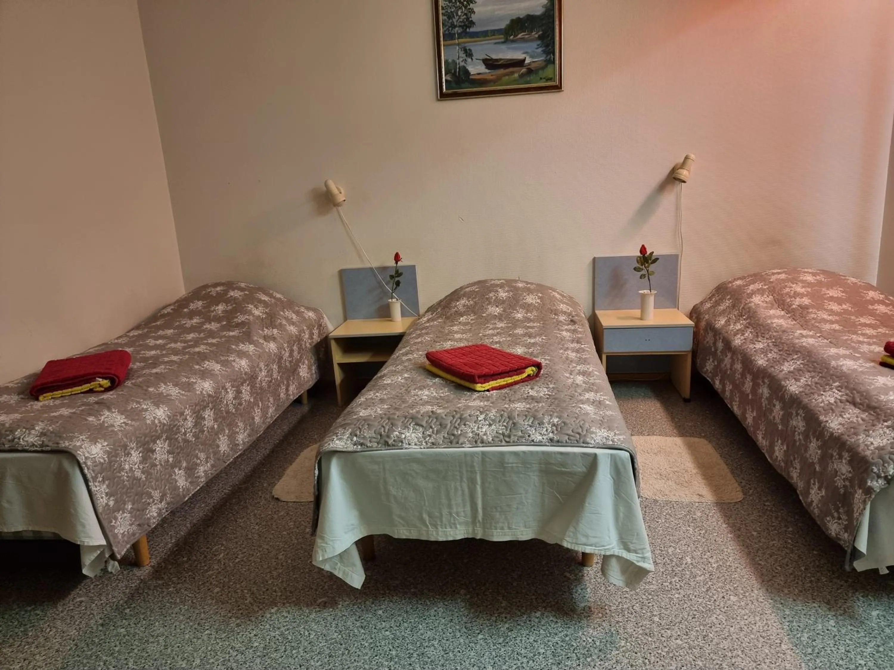 Bed in Asikkalan Motelli