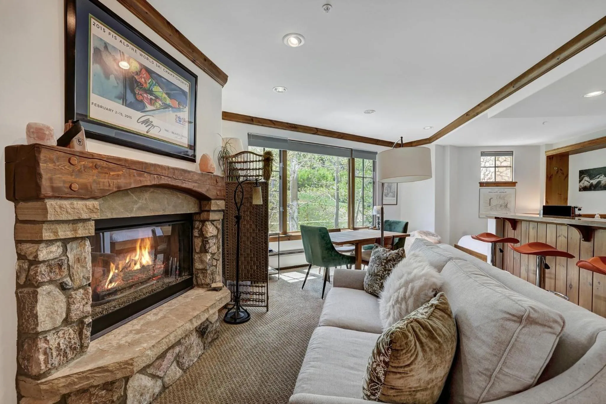 Living room in Elkhorn Lodge, A Vail Resorts Property