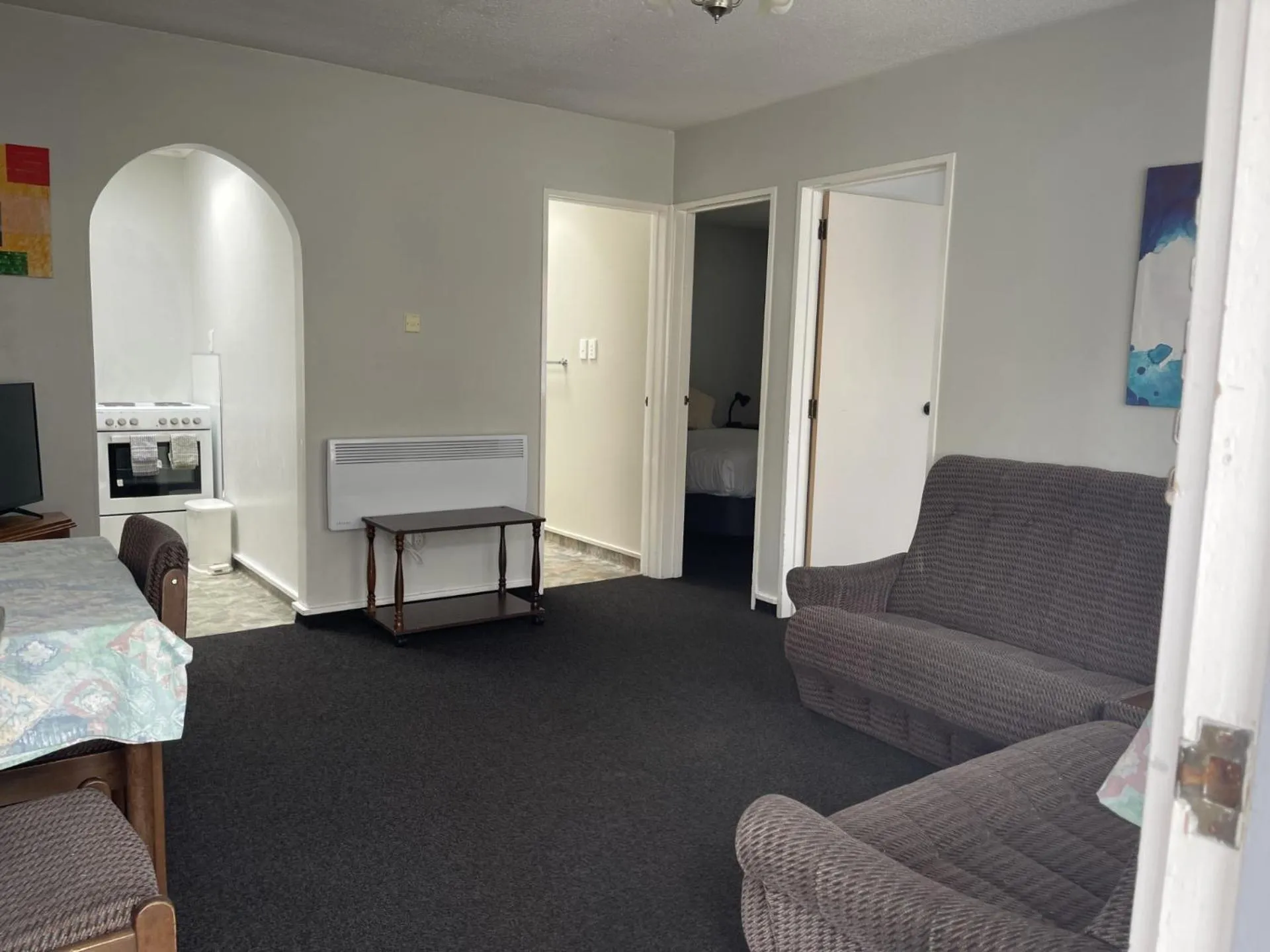 Living room in Earnslaw Motel