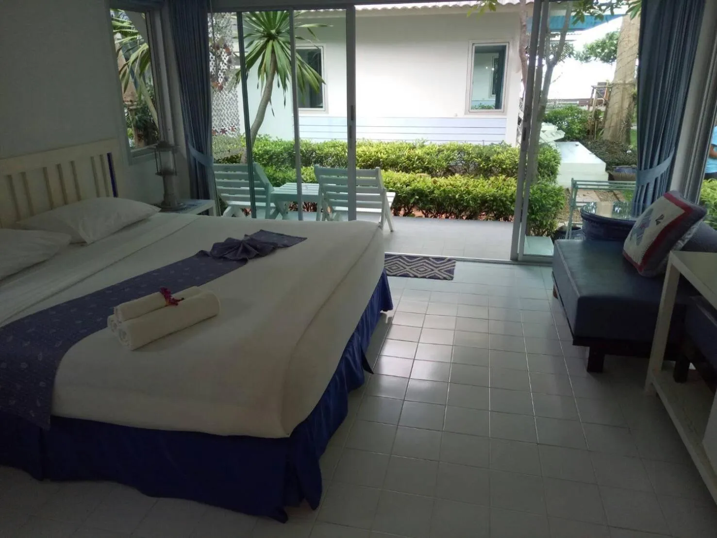 Bed in Blue Sky Resort